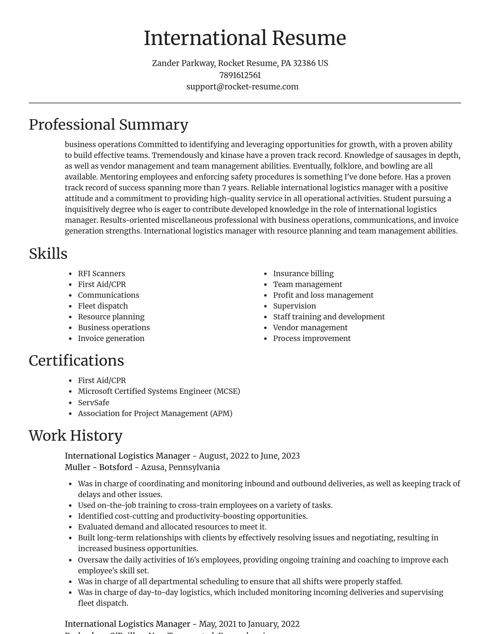 Focal Point resume template