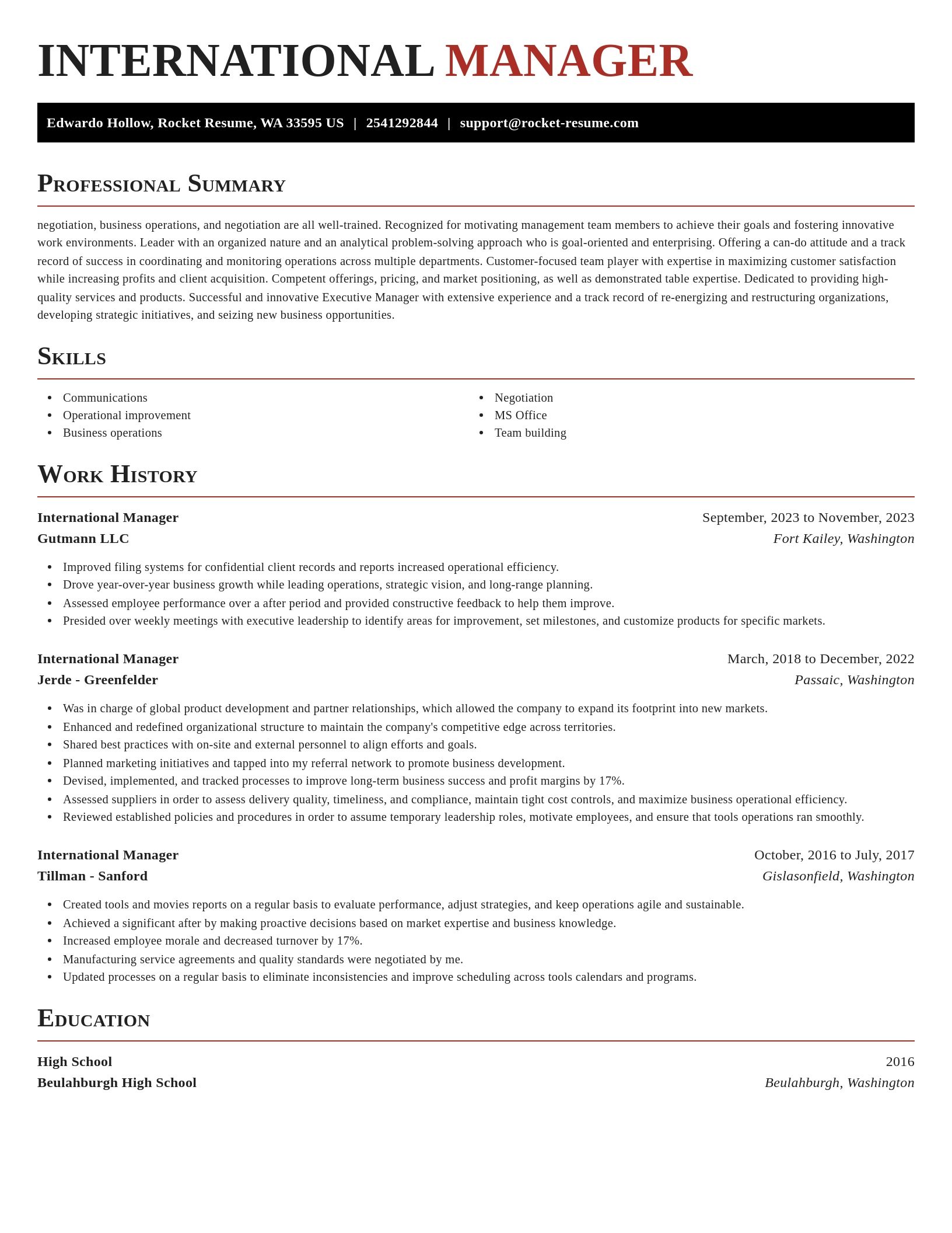 Exquisite resume template