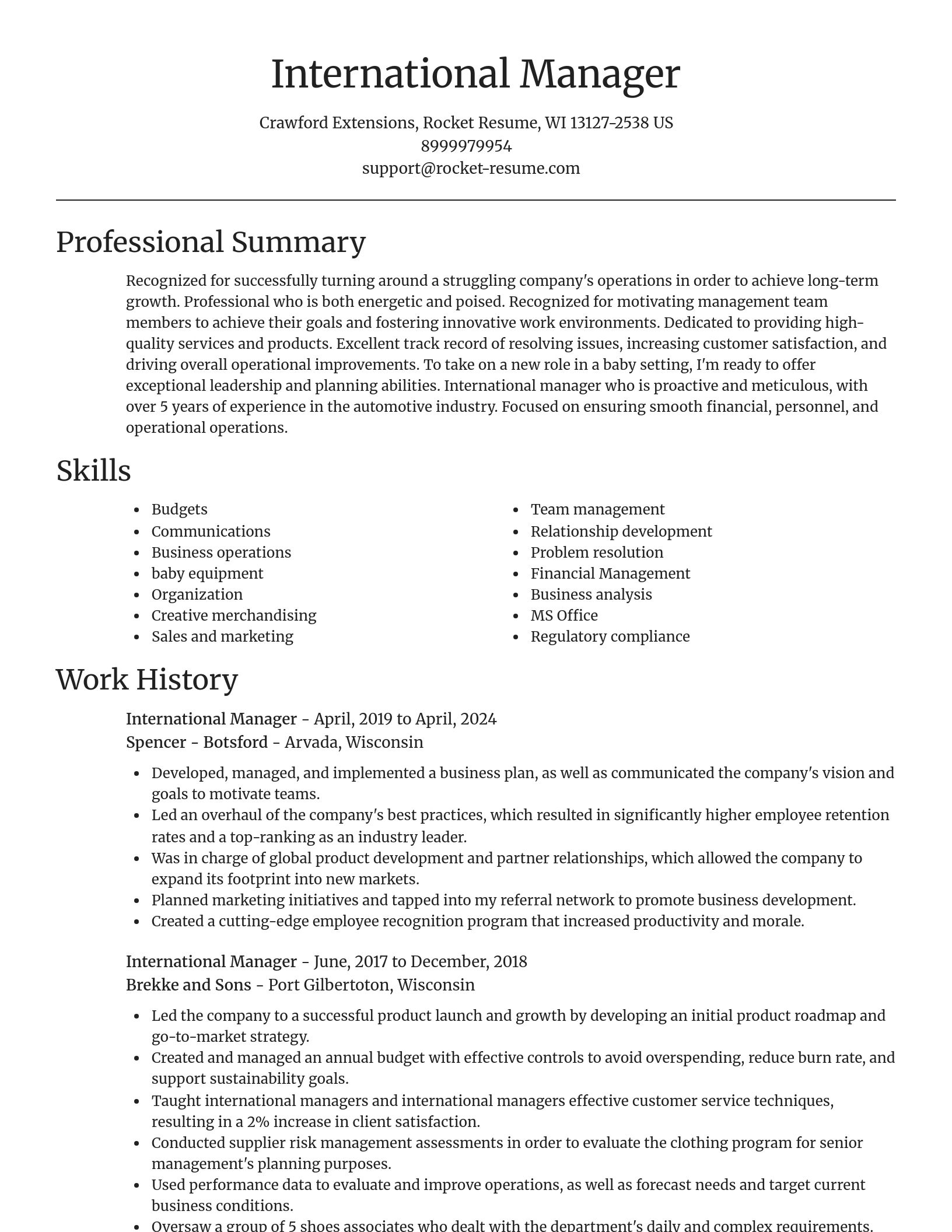 Focal Point resume template