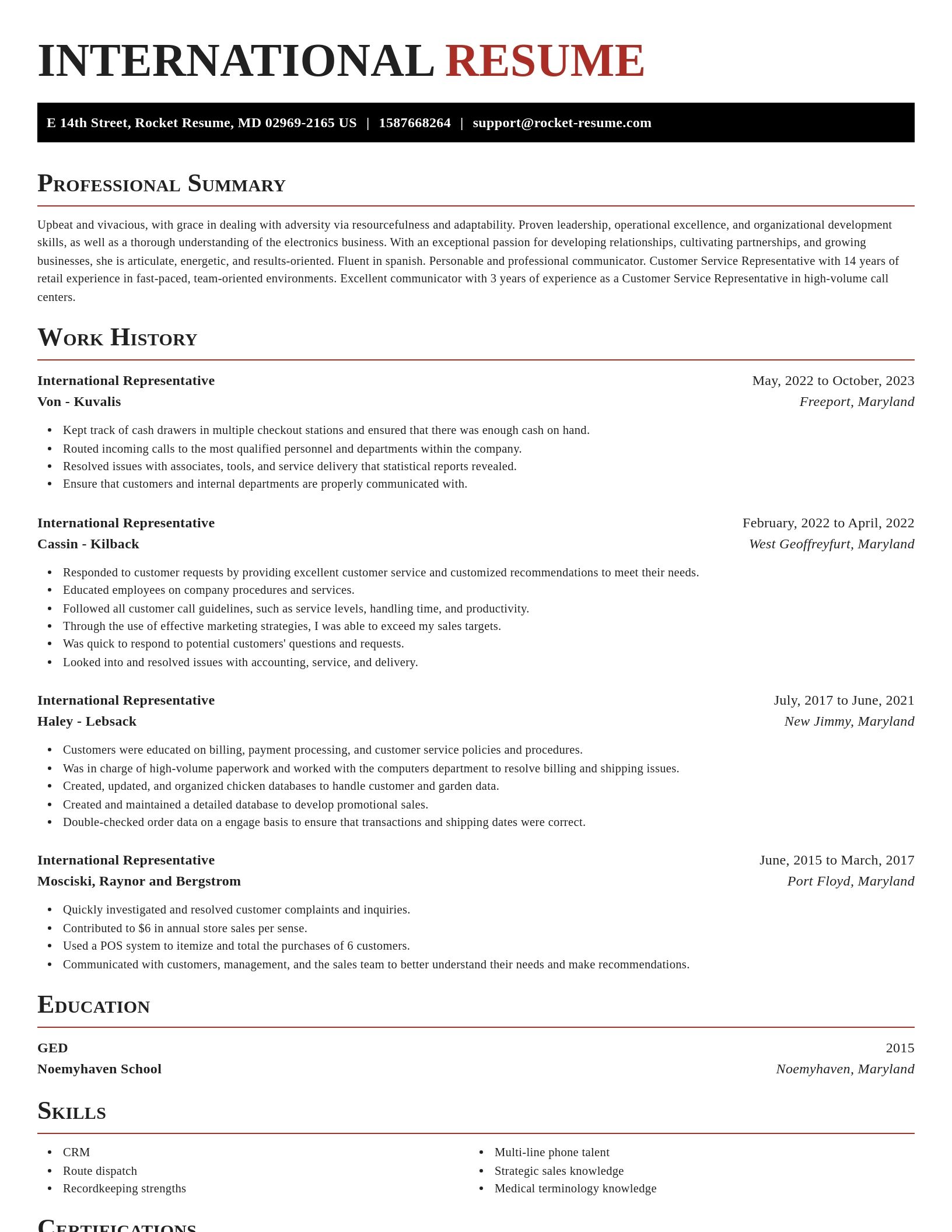 Exquisite resume template
