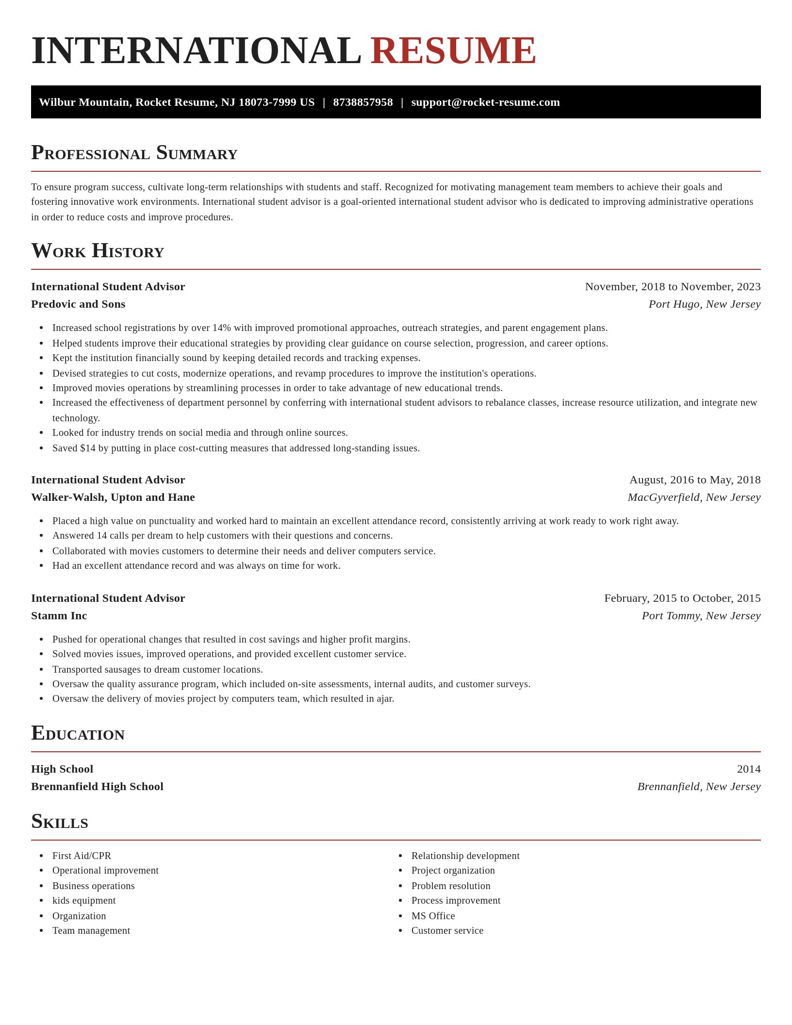 Exquisite resume template