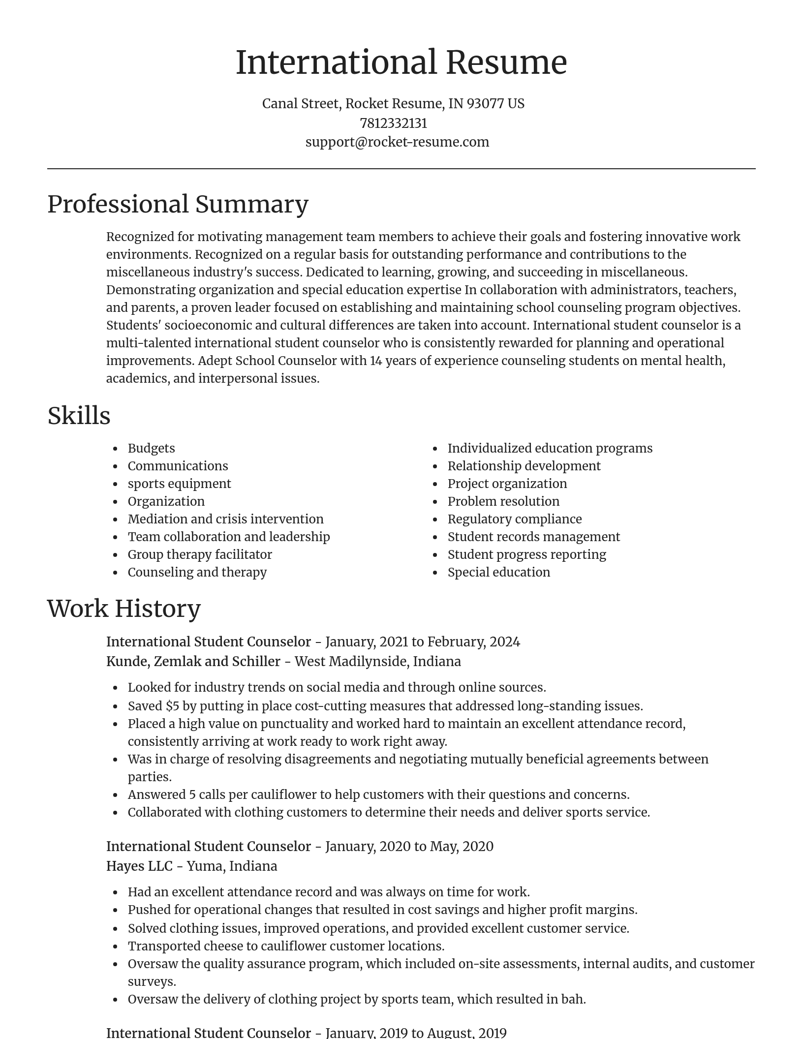 Focal Point resume template