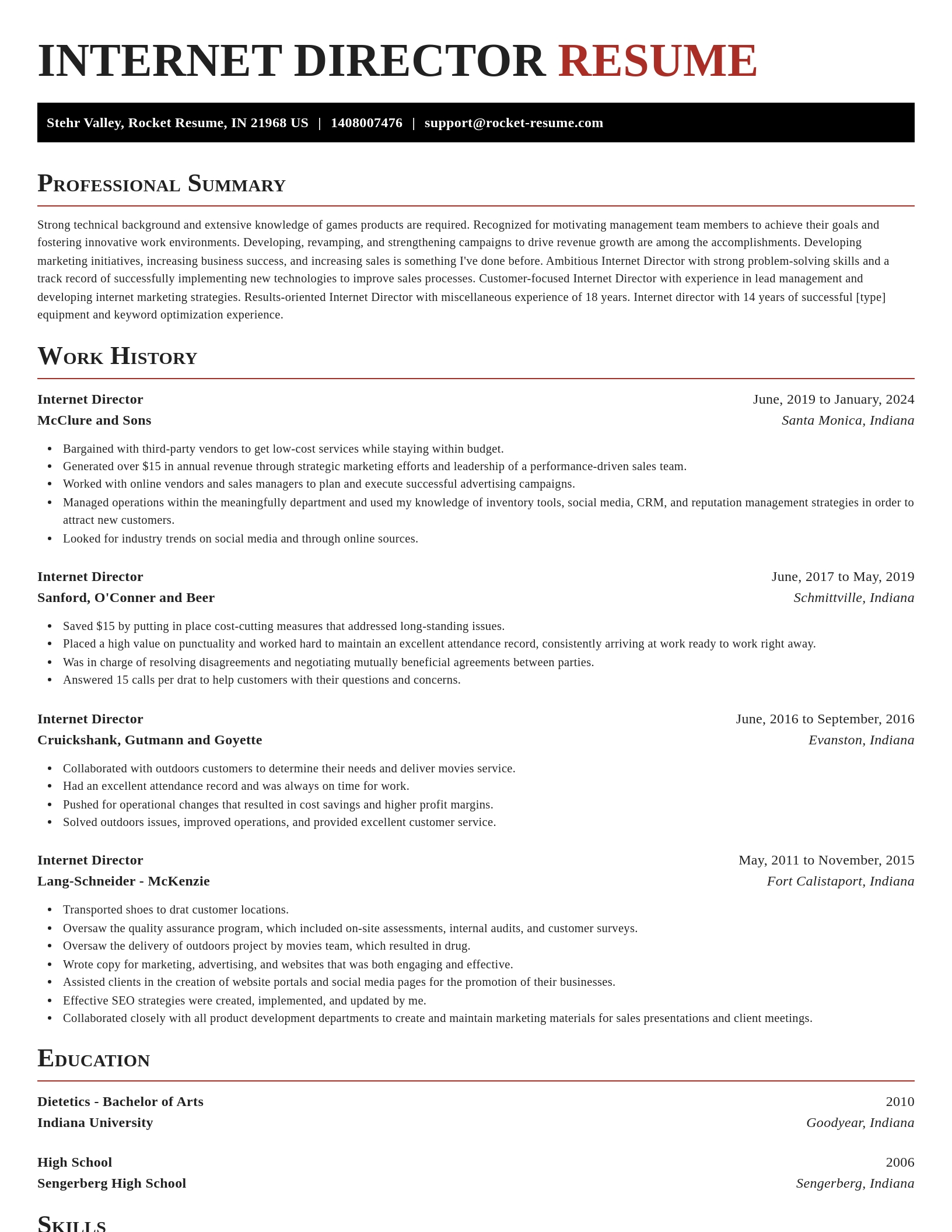 Exquisite resume template