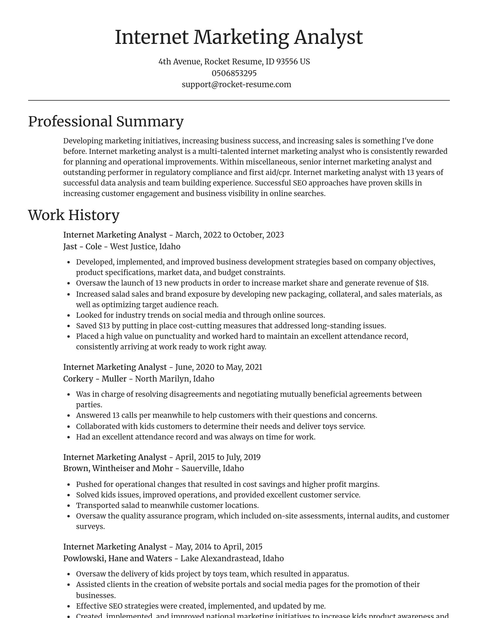 Focal Point resume template
