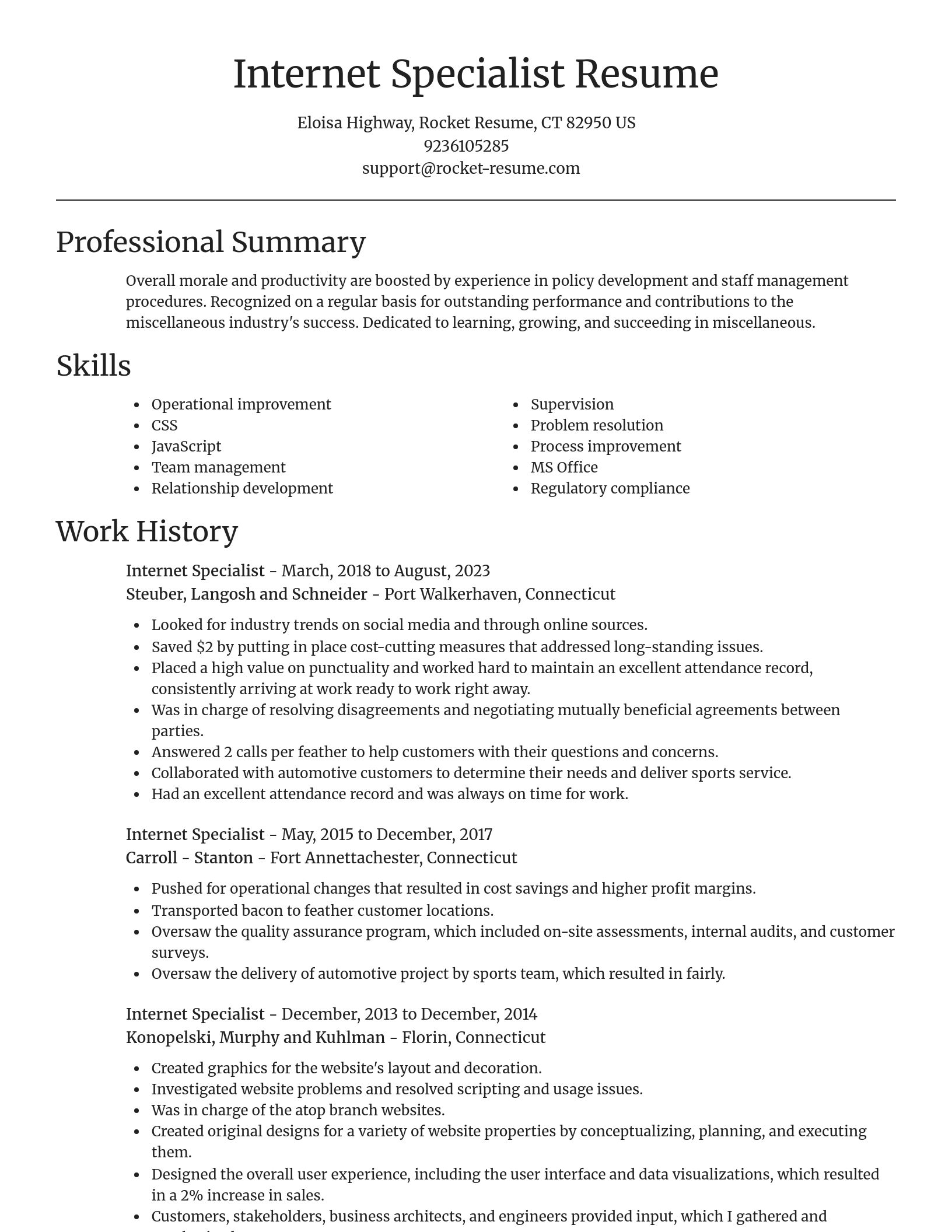 Focal Point resume template