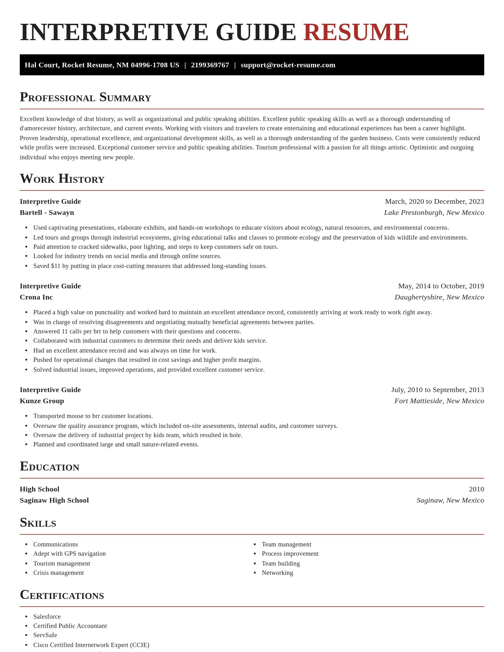 Exquisite resume template