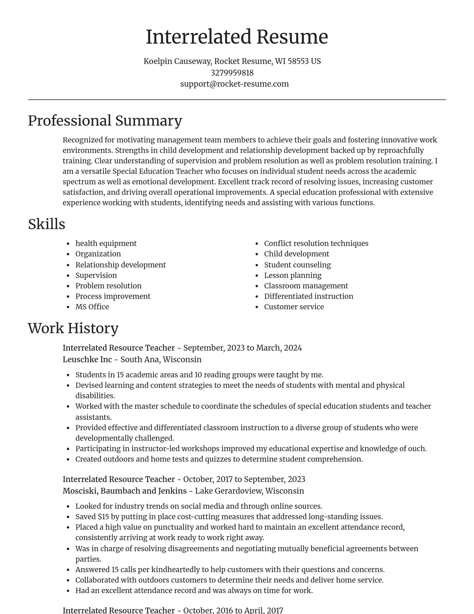 Focal Point resume template