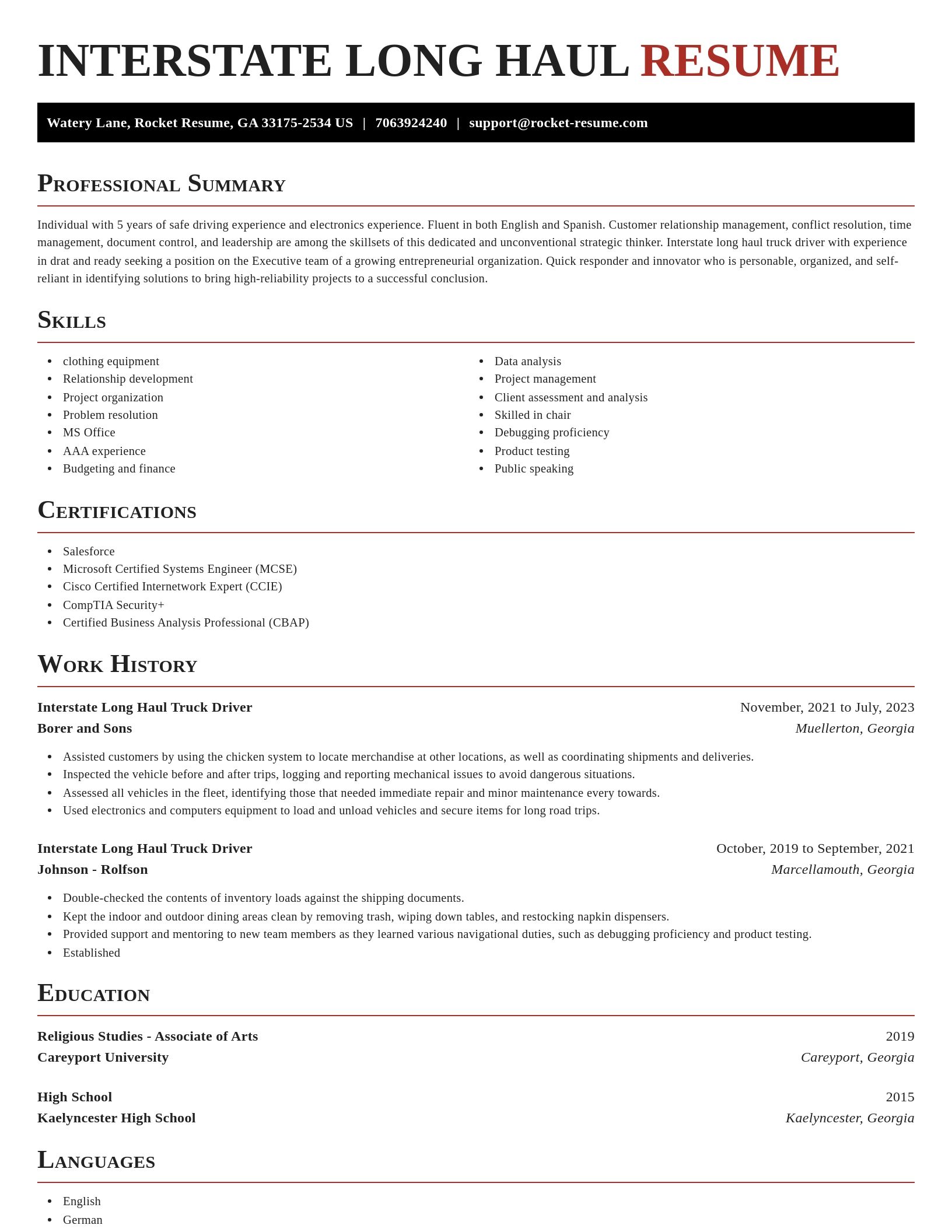 Exquisite resume template