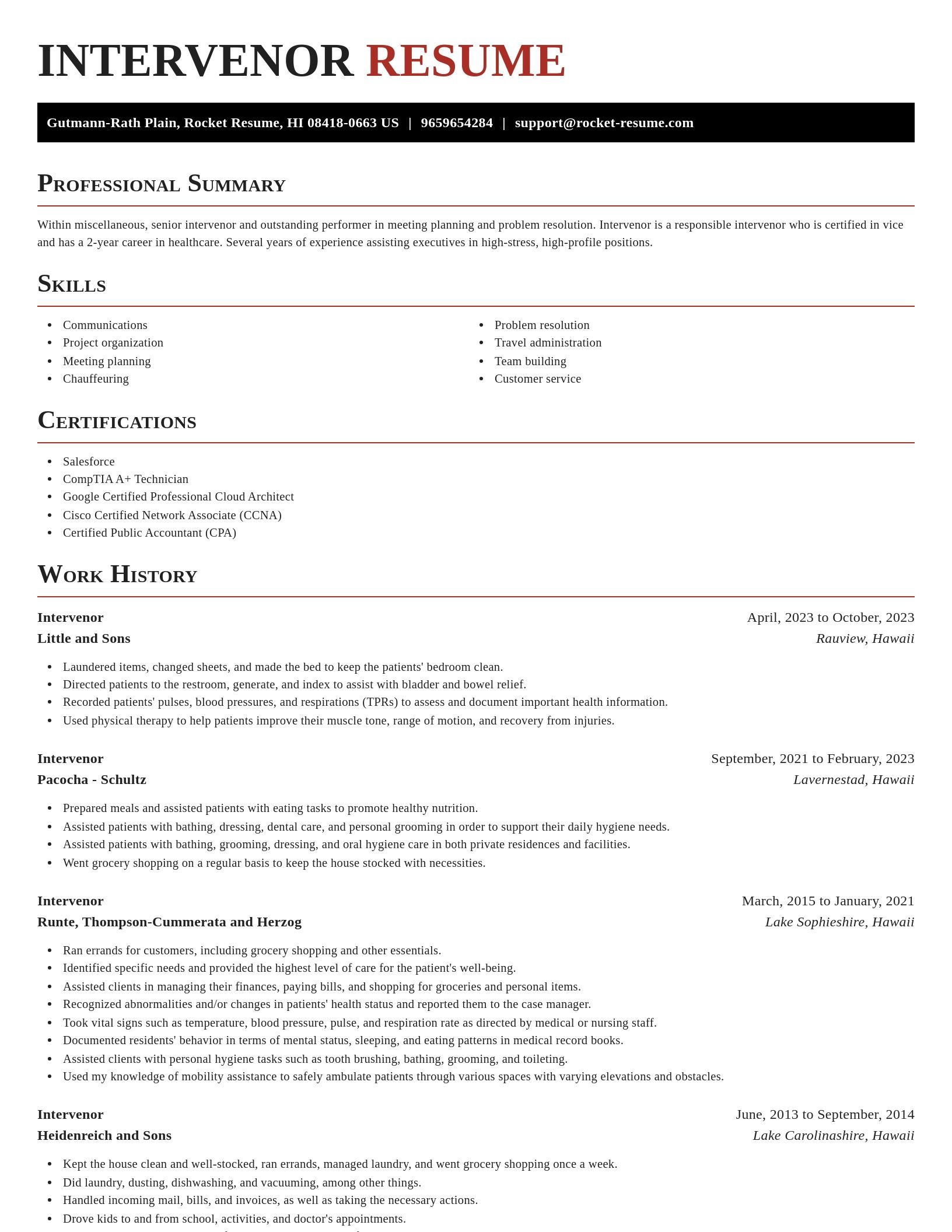 Exquisite resume template