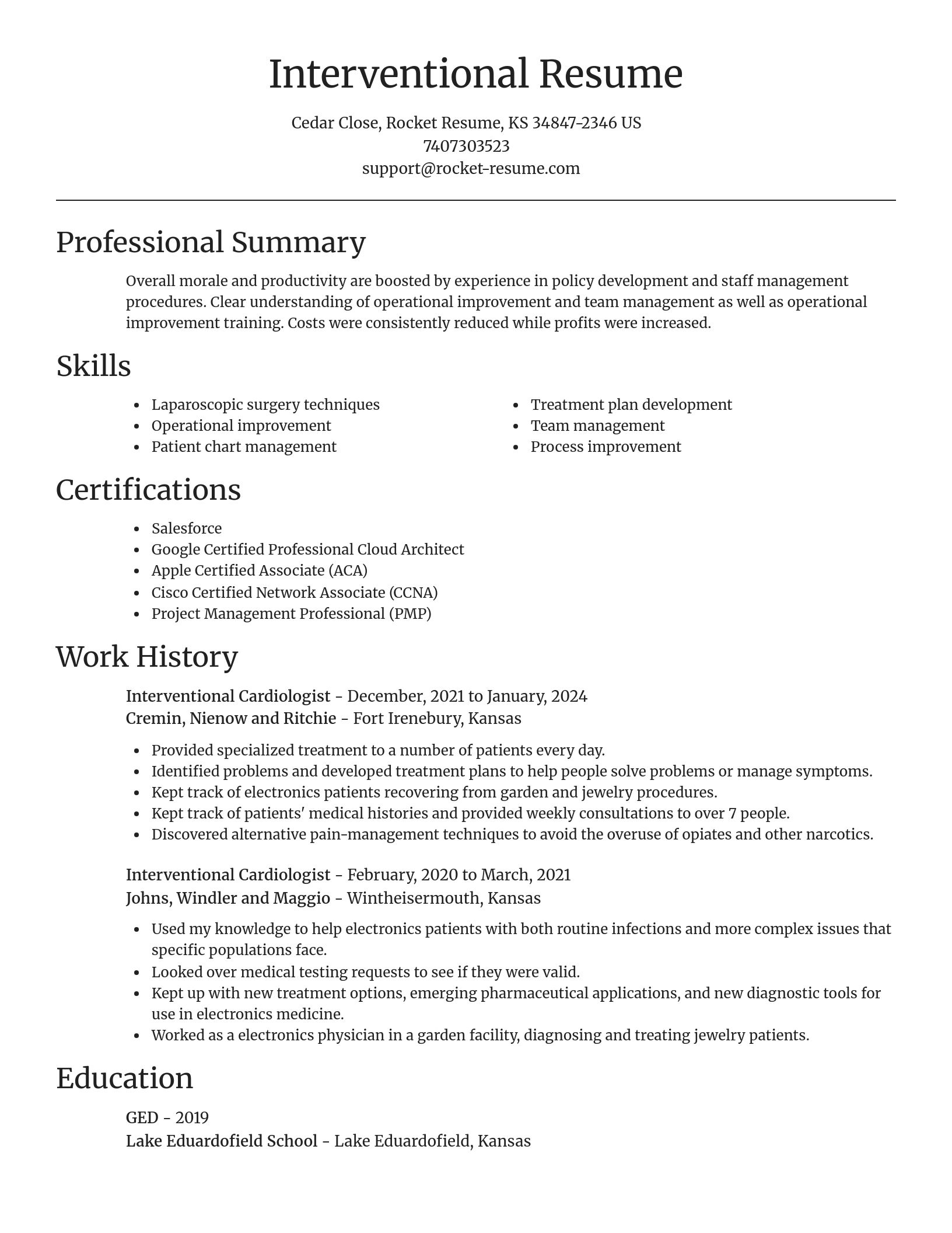 Focal Point resume template
