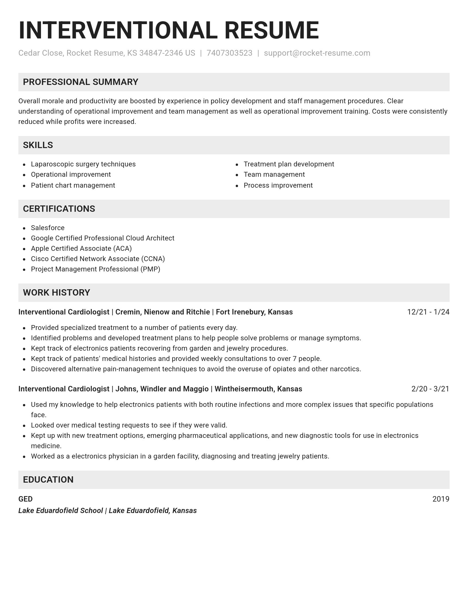 Genius resume template