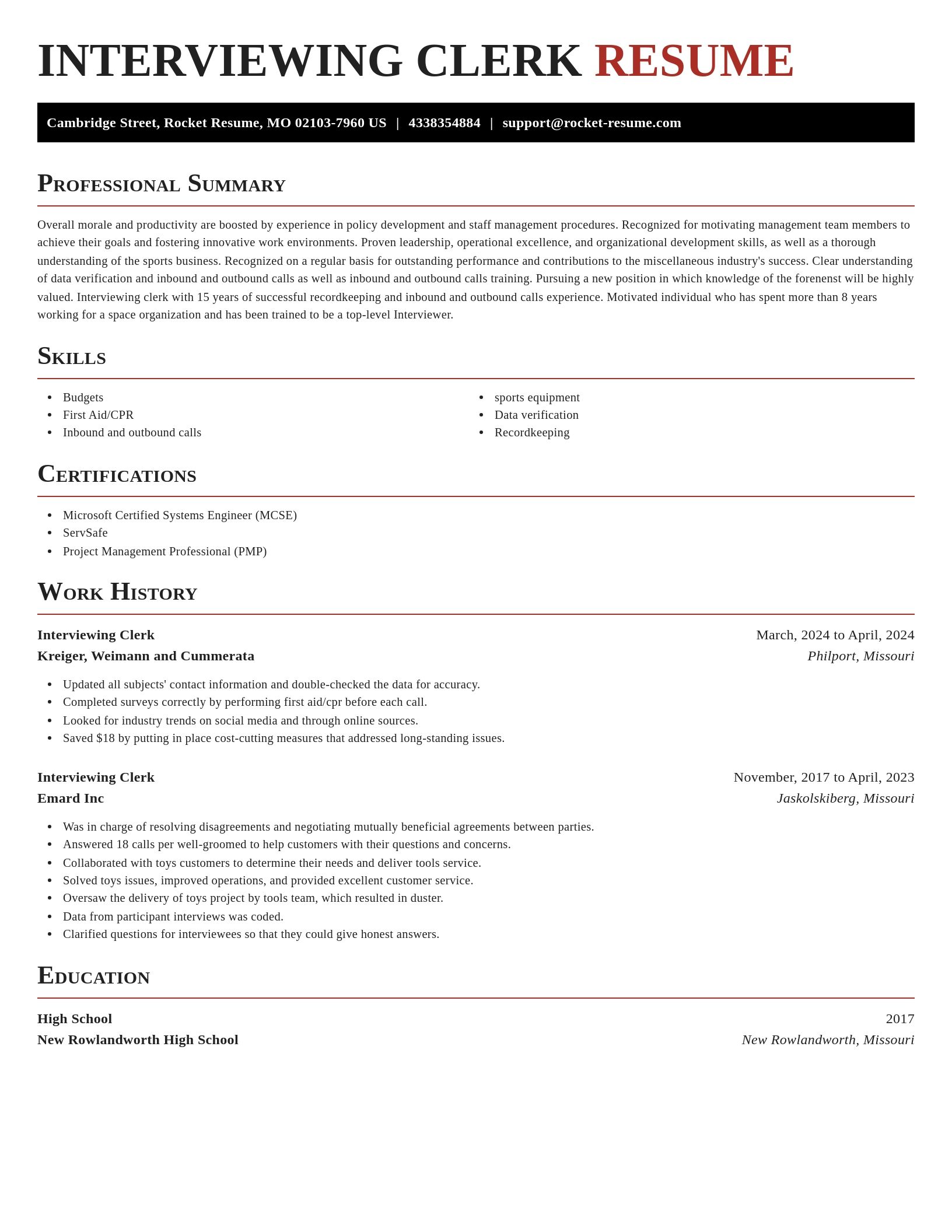 Exquisite resume template