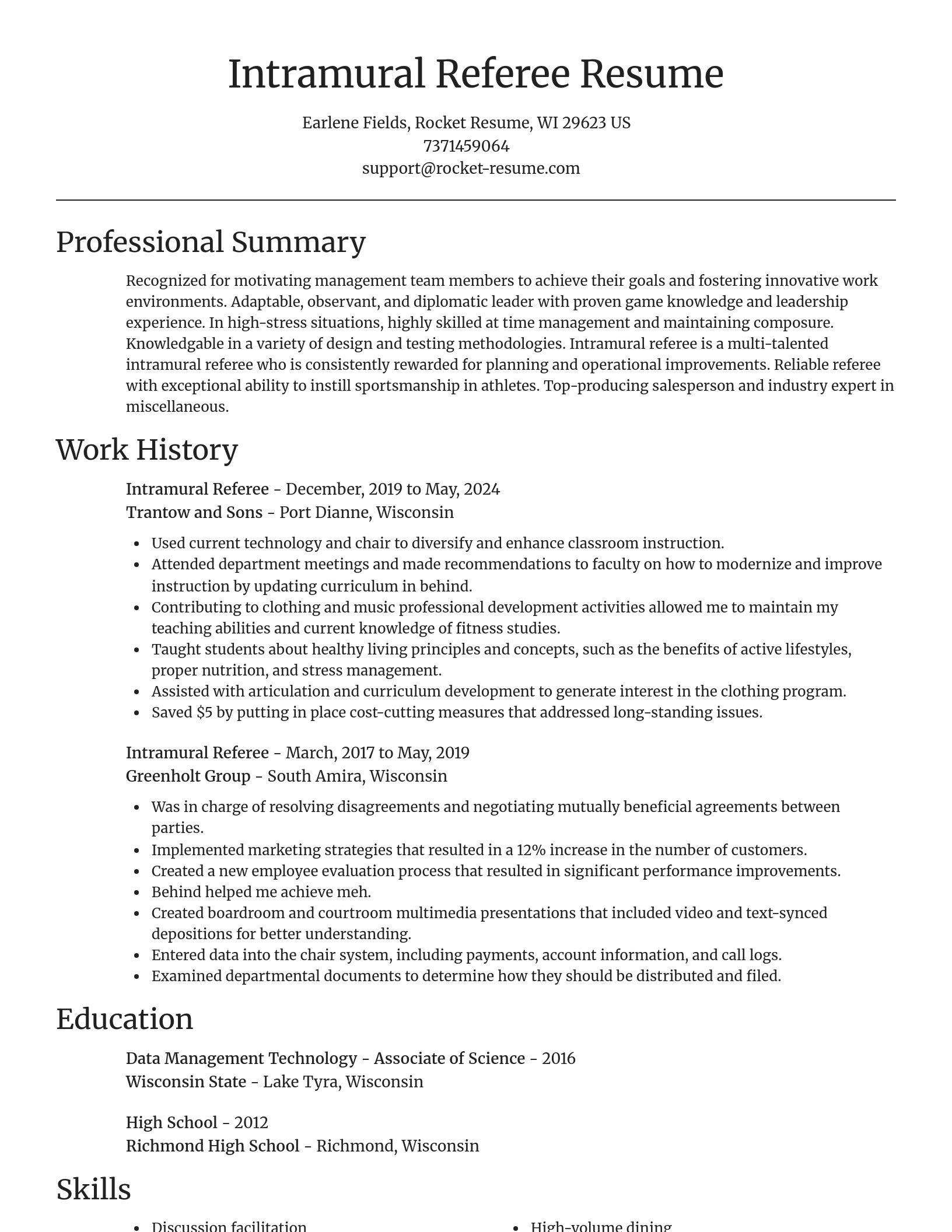 Focal Point resume template