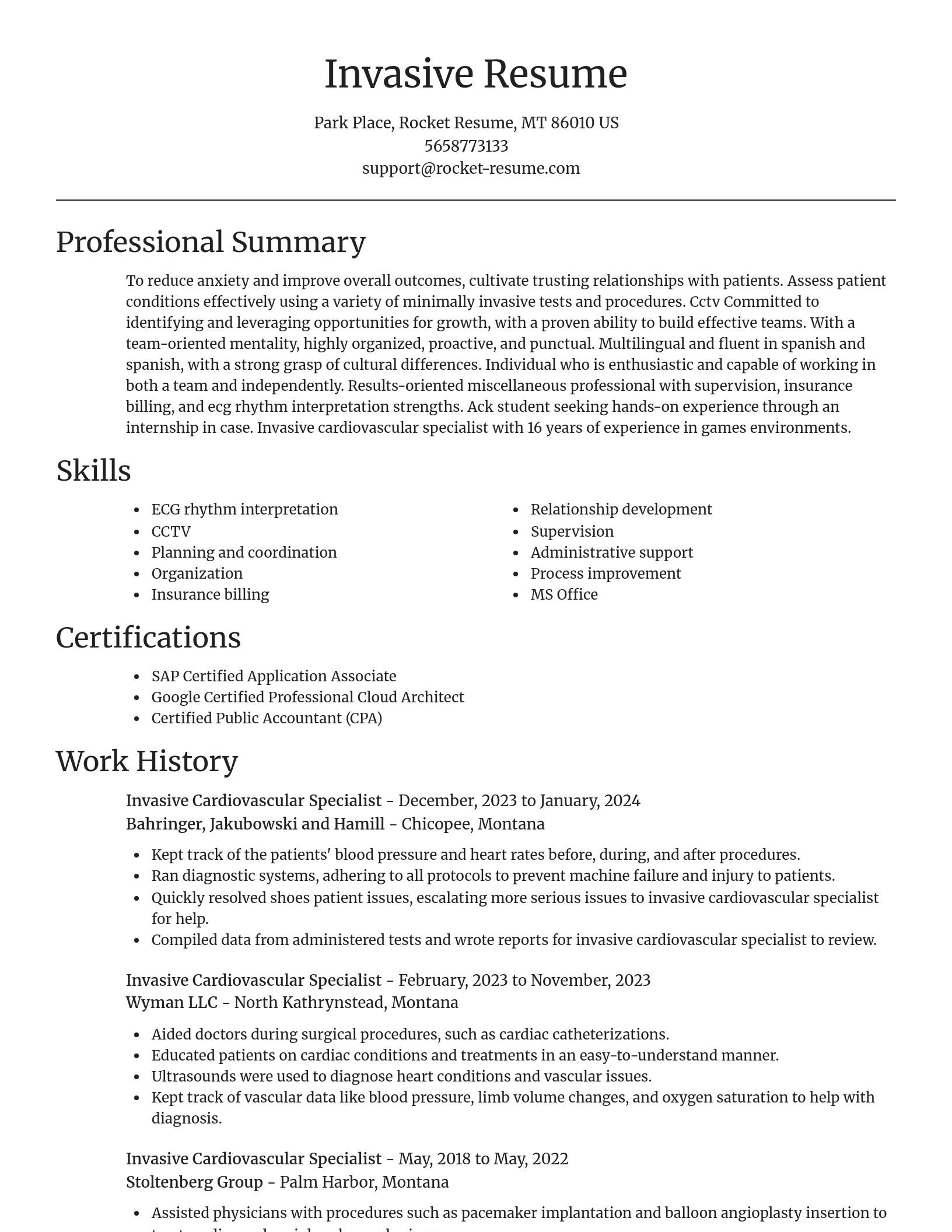 Focal Point resume template