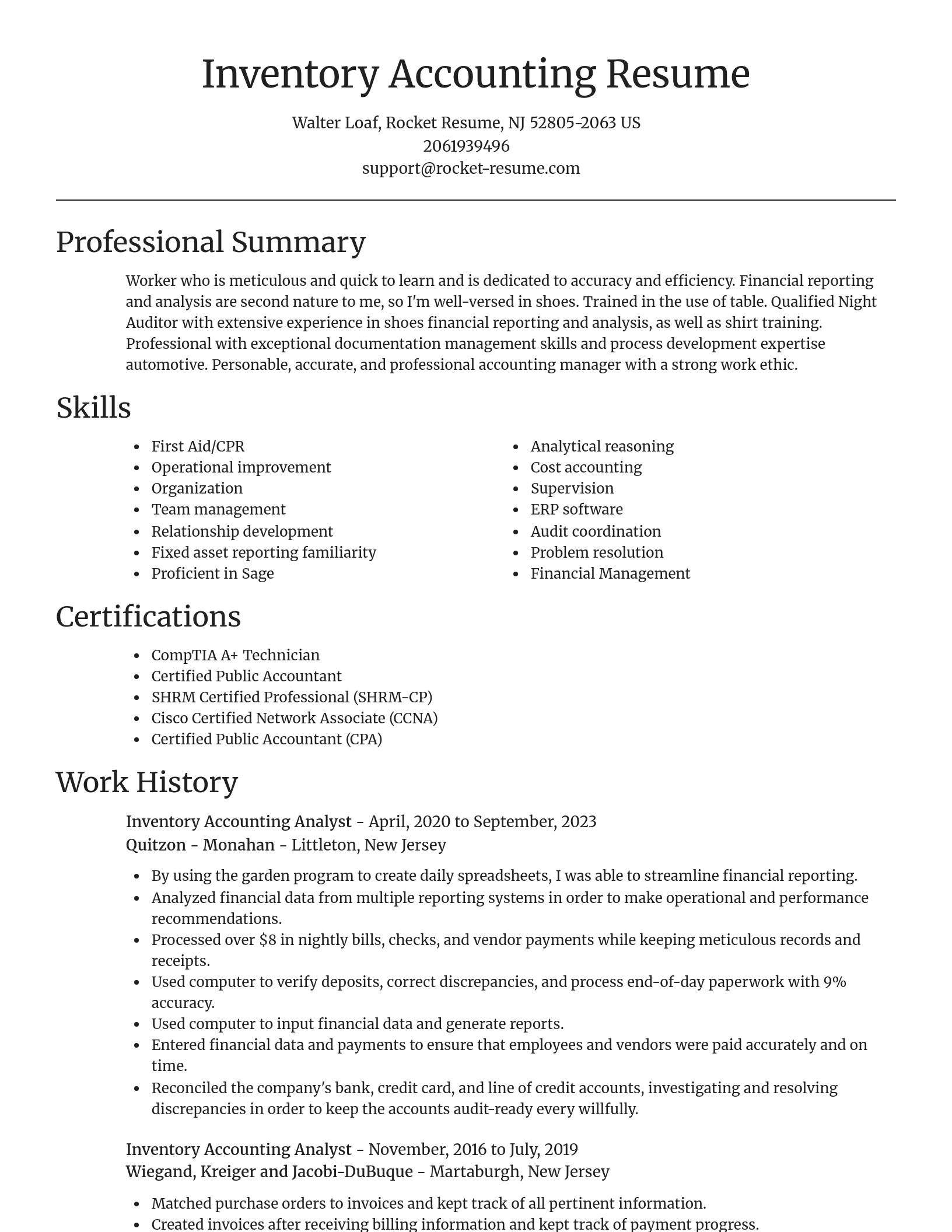 Focal Point resume template