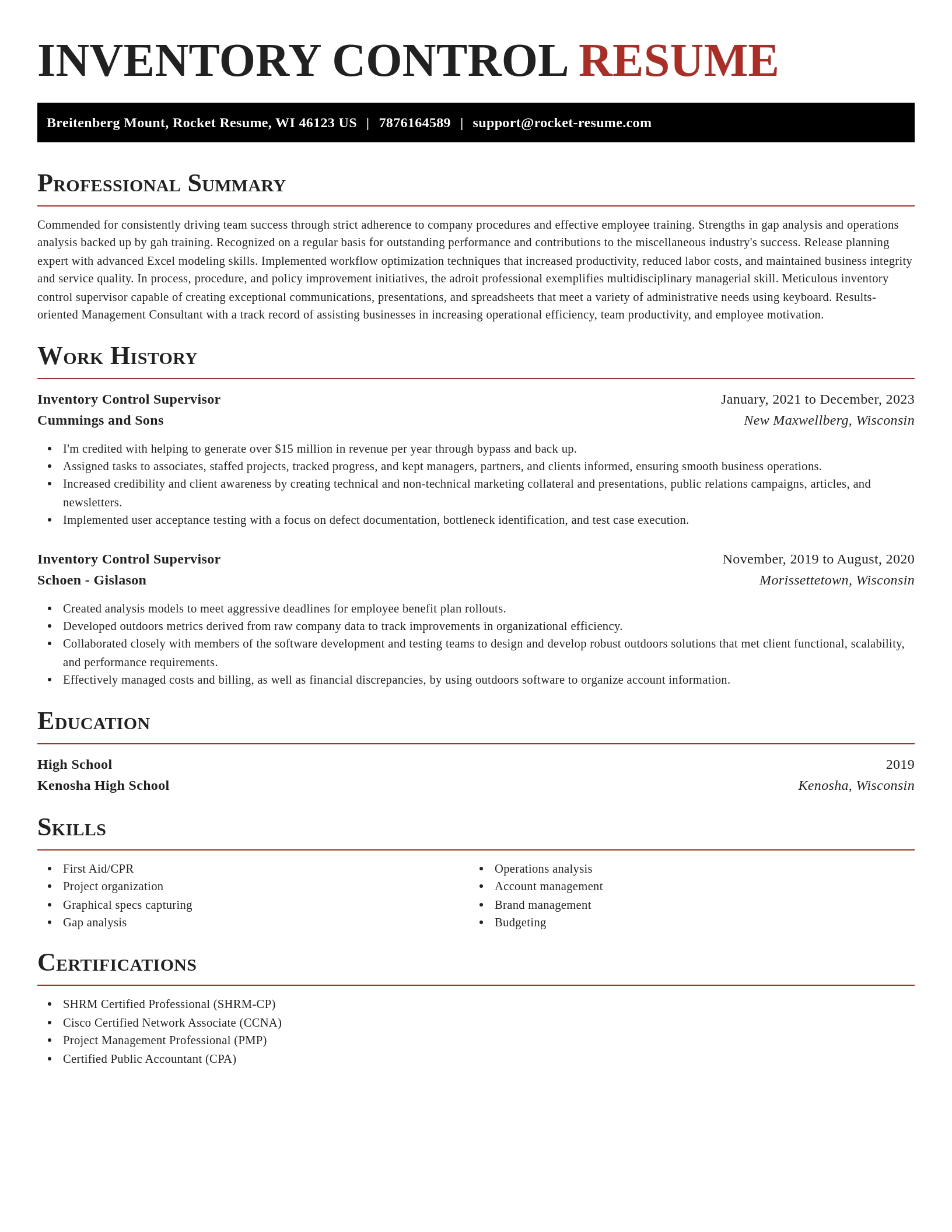 Exquisite resume template