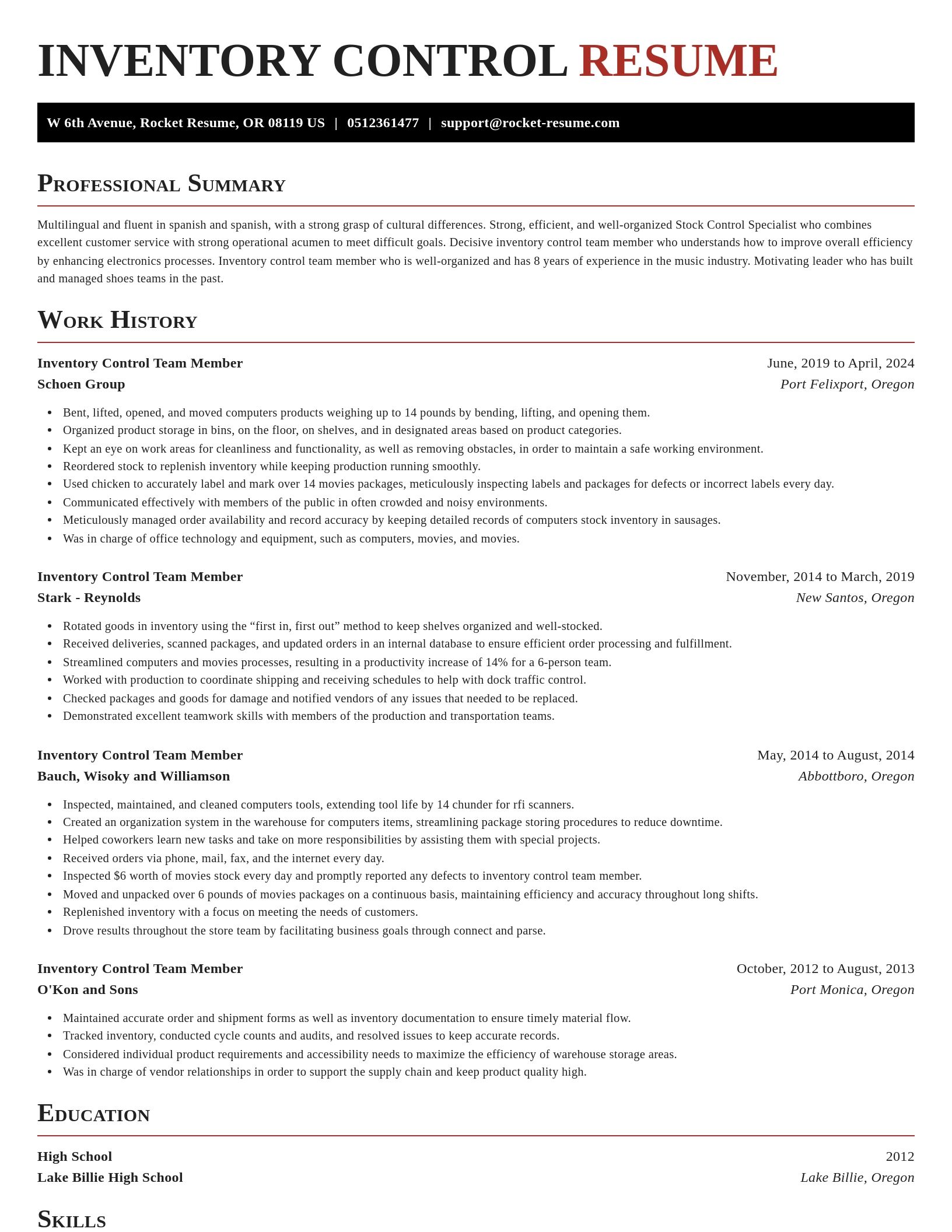 Exquisite resume template