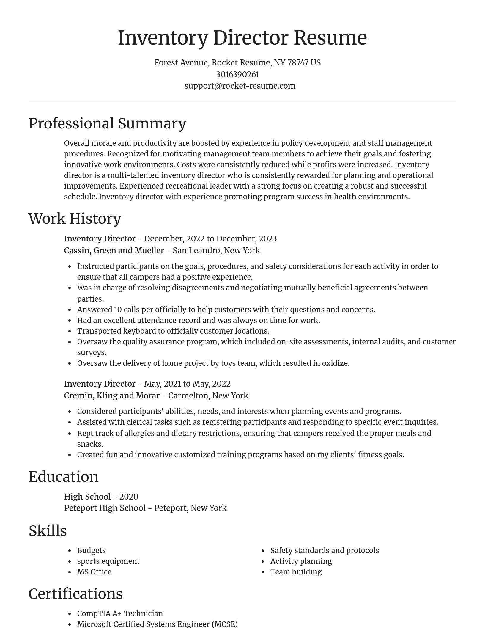 Focal Point resume template