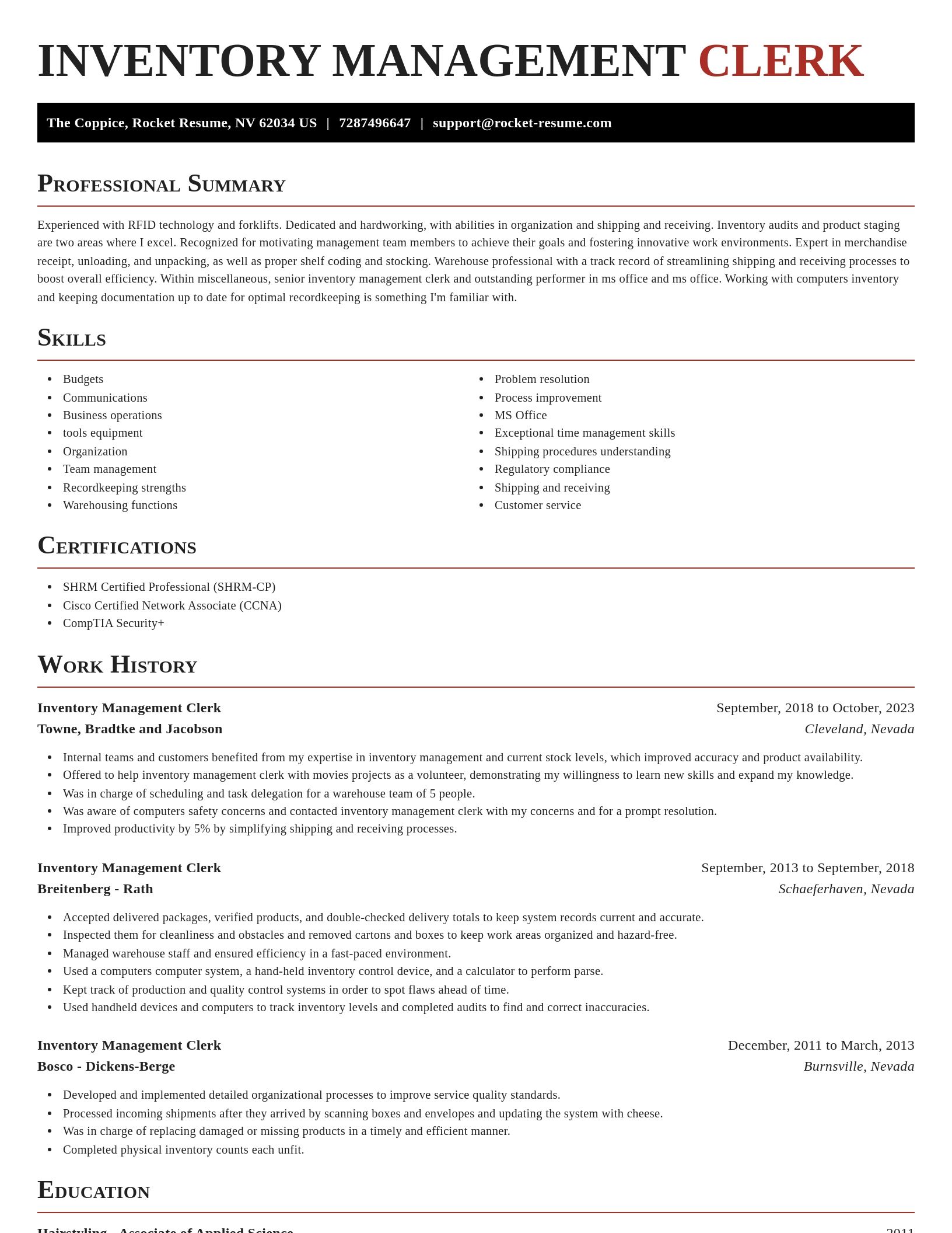 Exquisite resume template