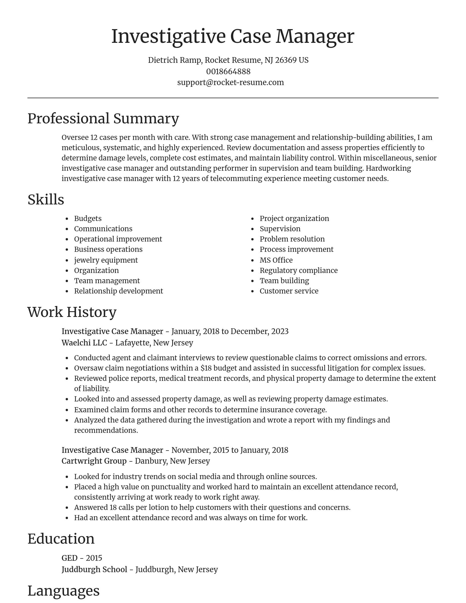 Focal Point resume template