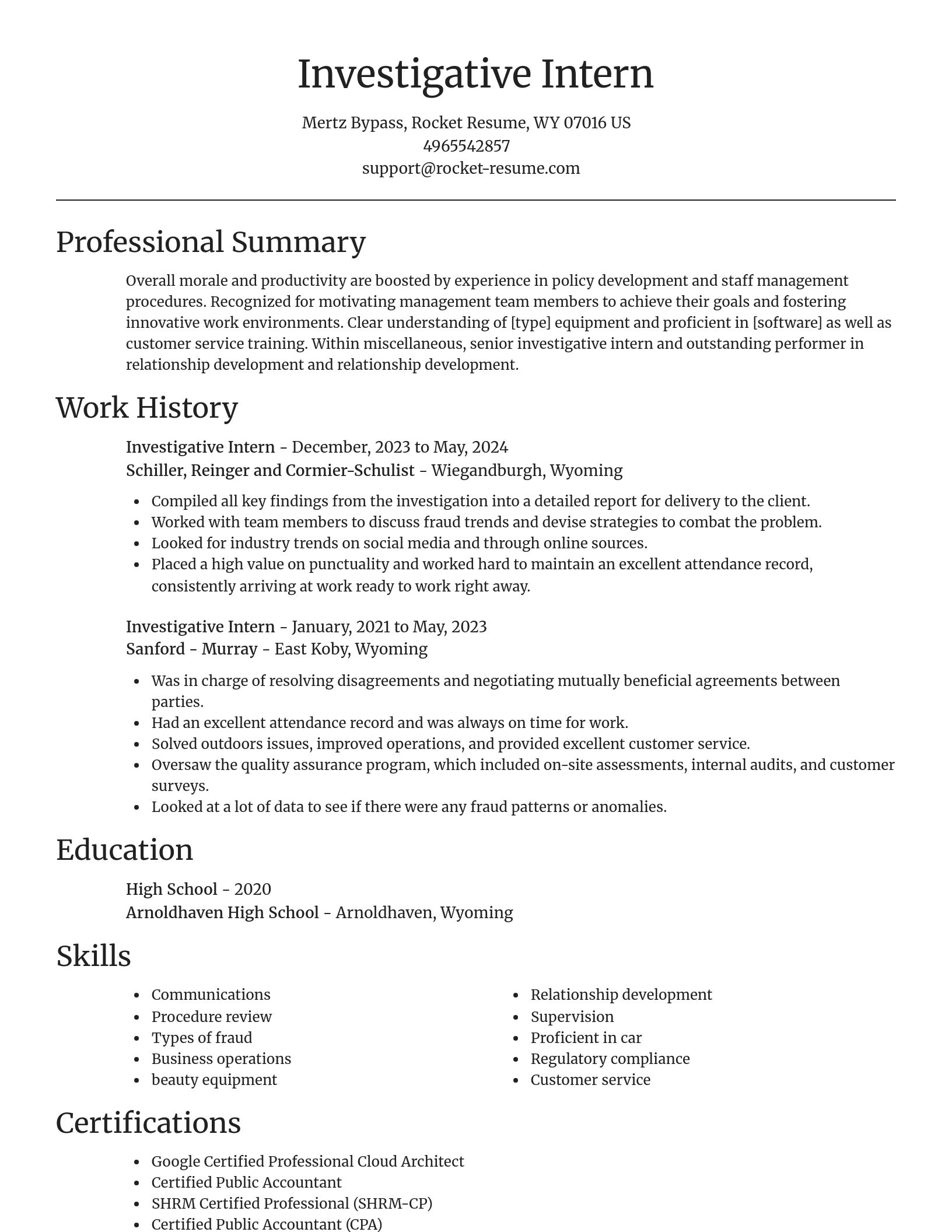 Focal Point resume template