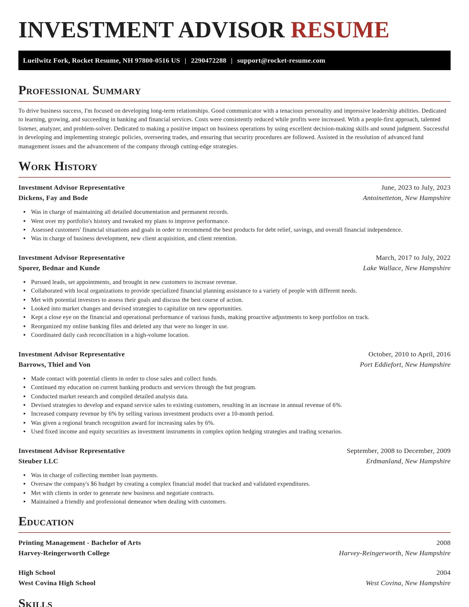 Exquisite resume template