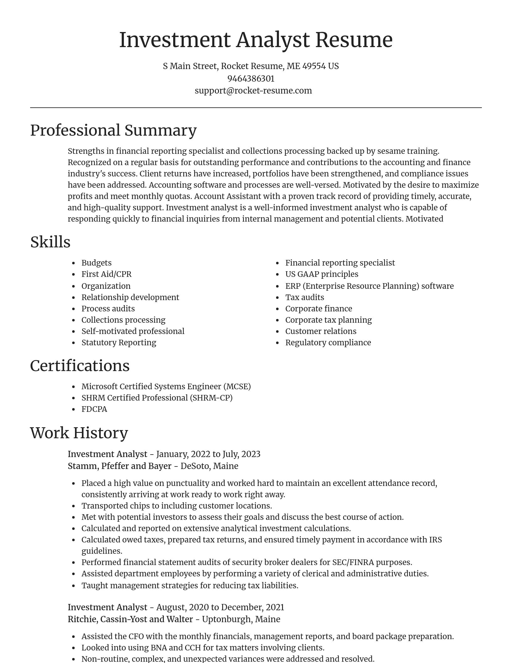 Focal Point resume template
