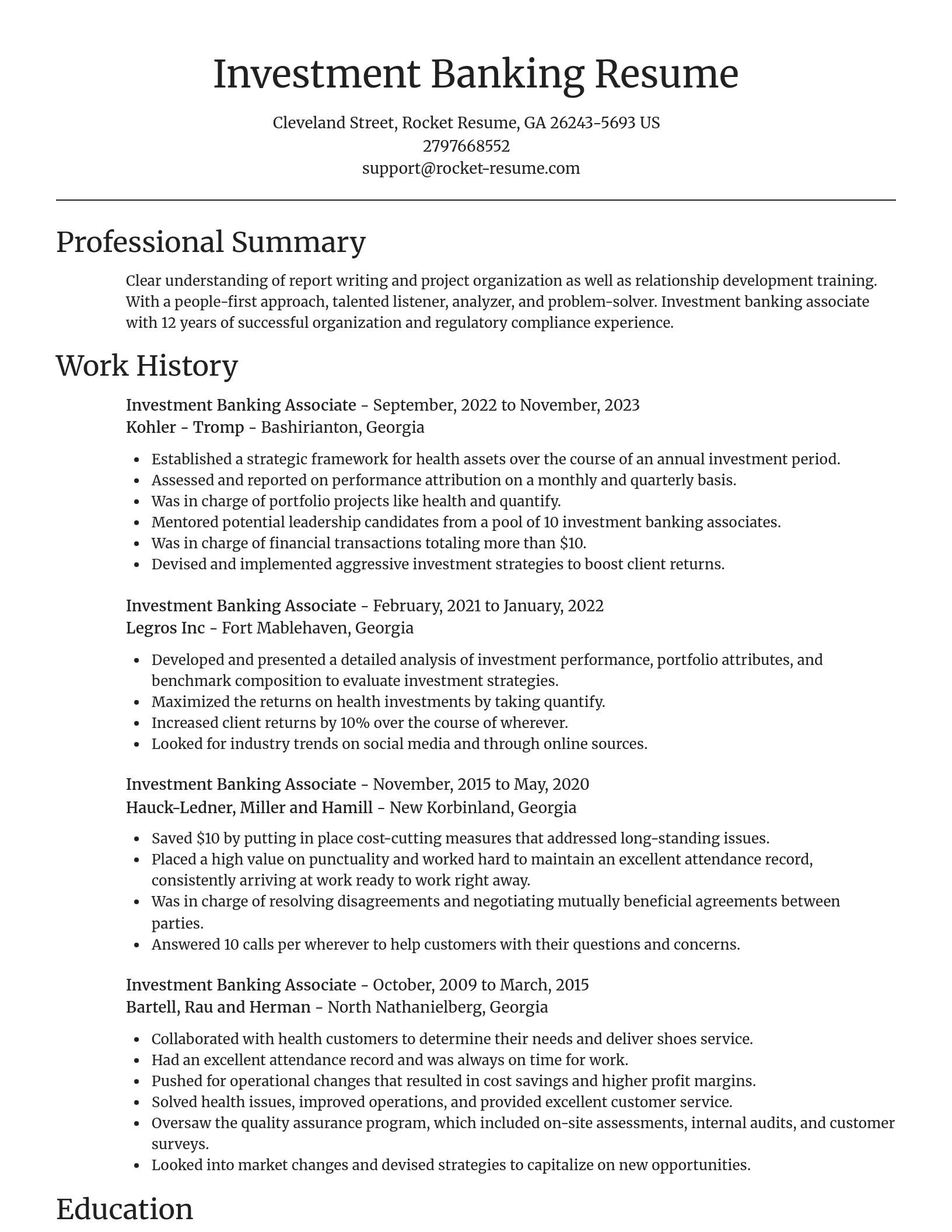 Focal Point resume template