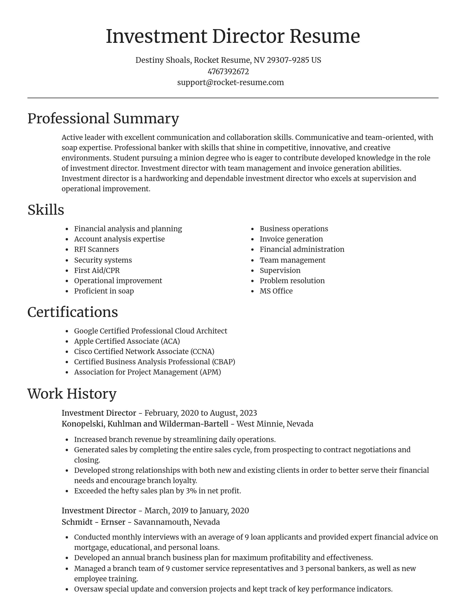 Focal Point resume template