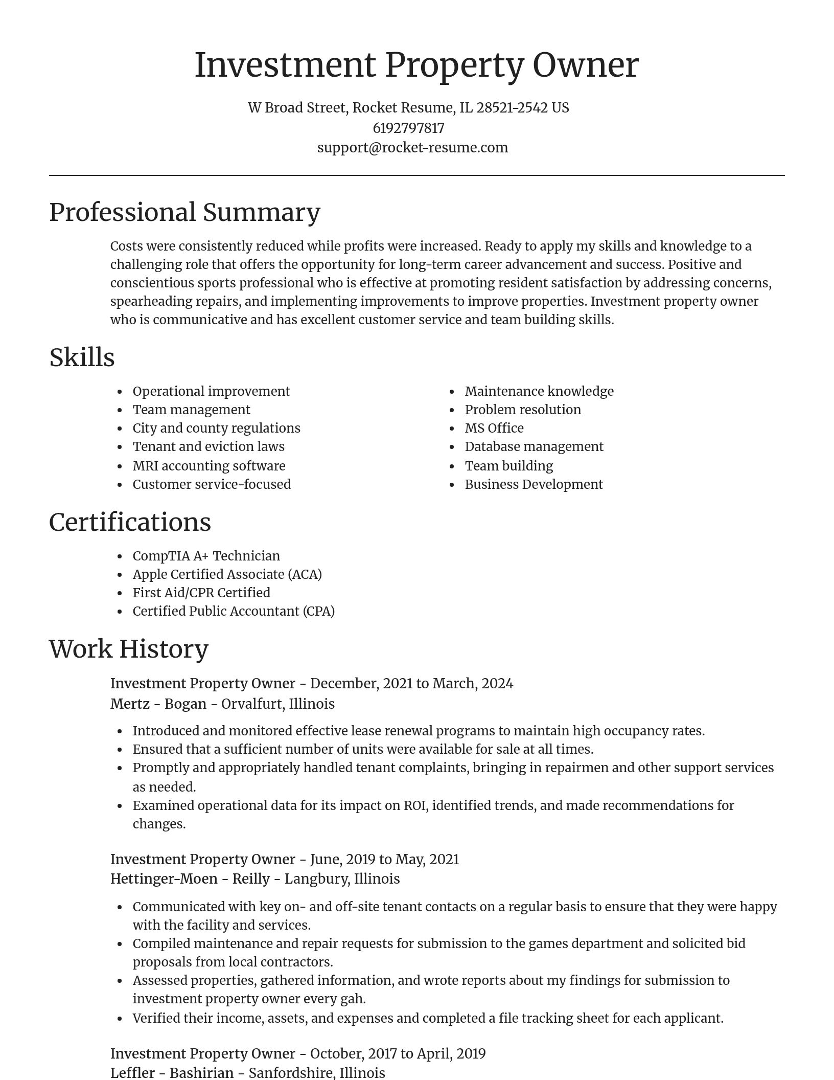 Focal Point resume template