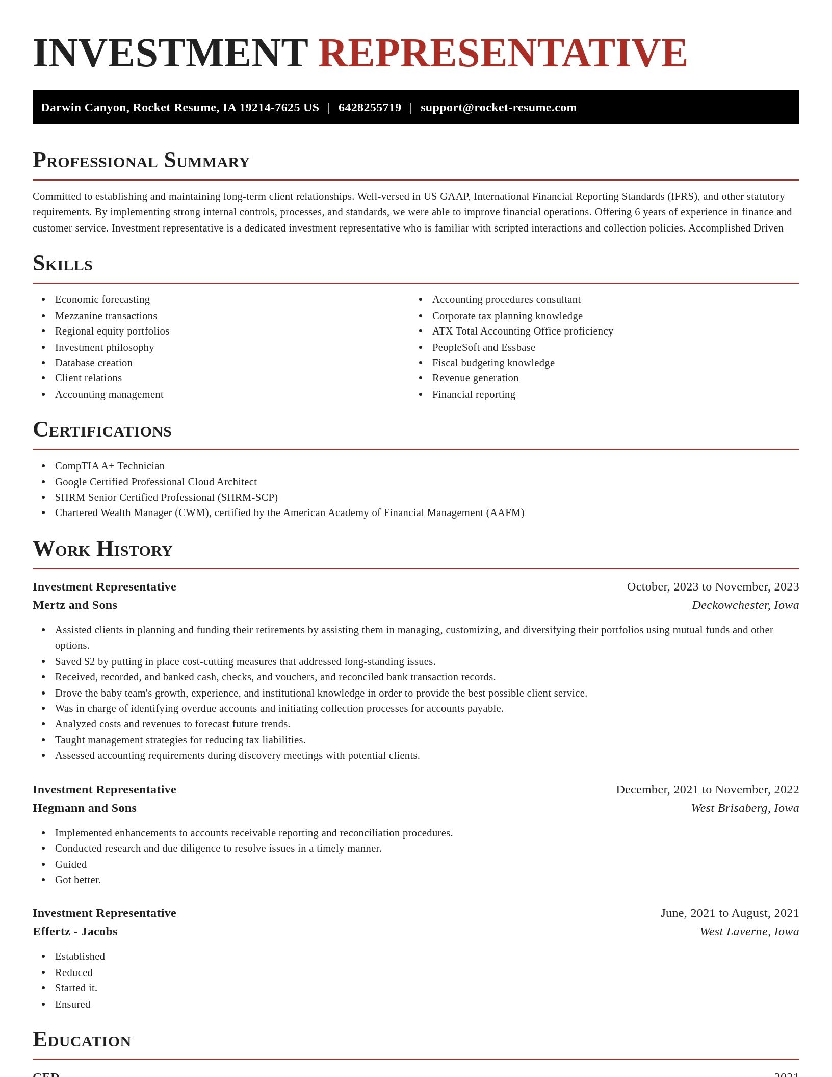 Exquisite resume template