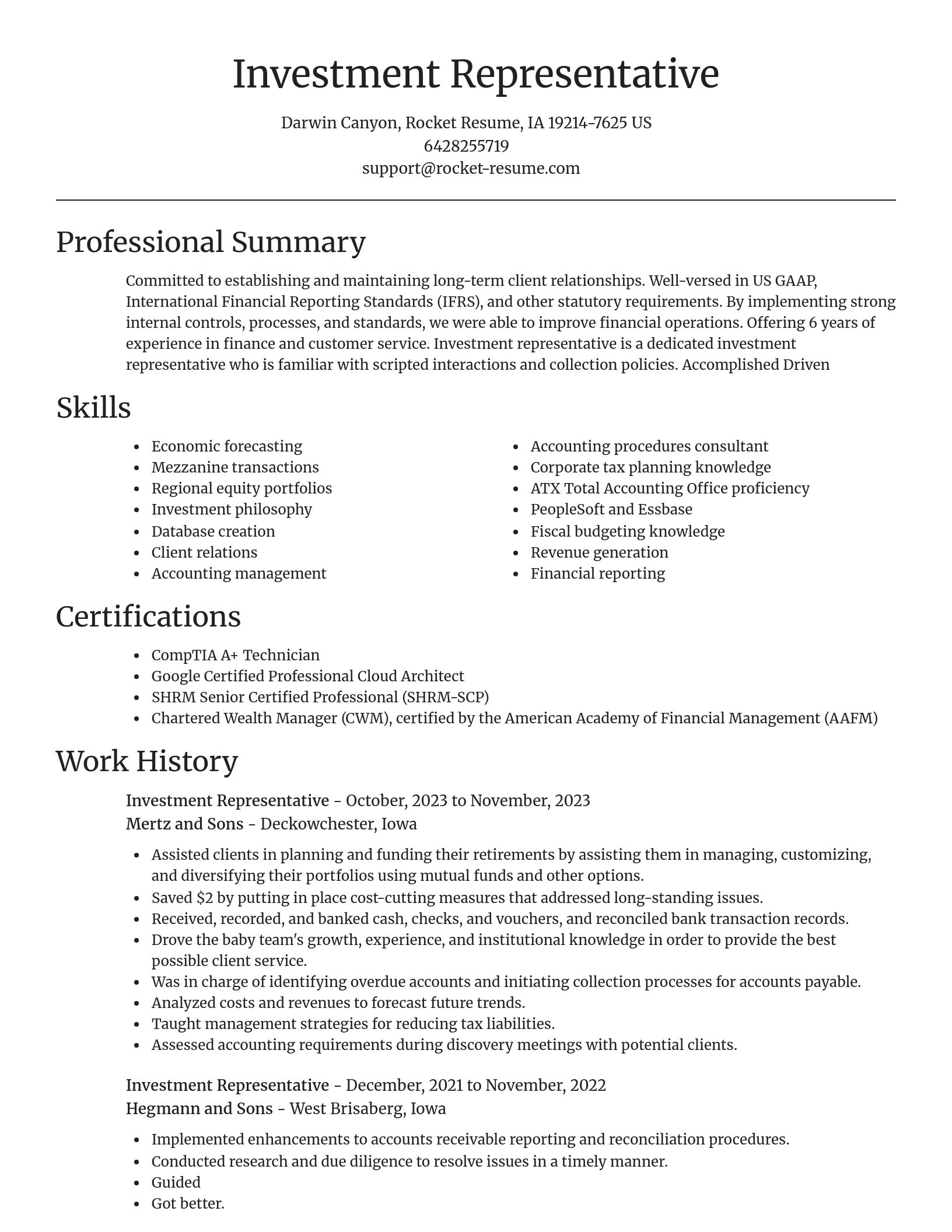 Focal Point resume template