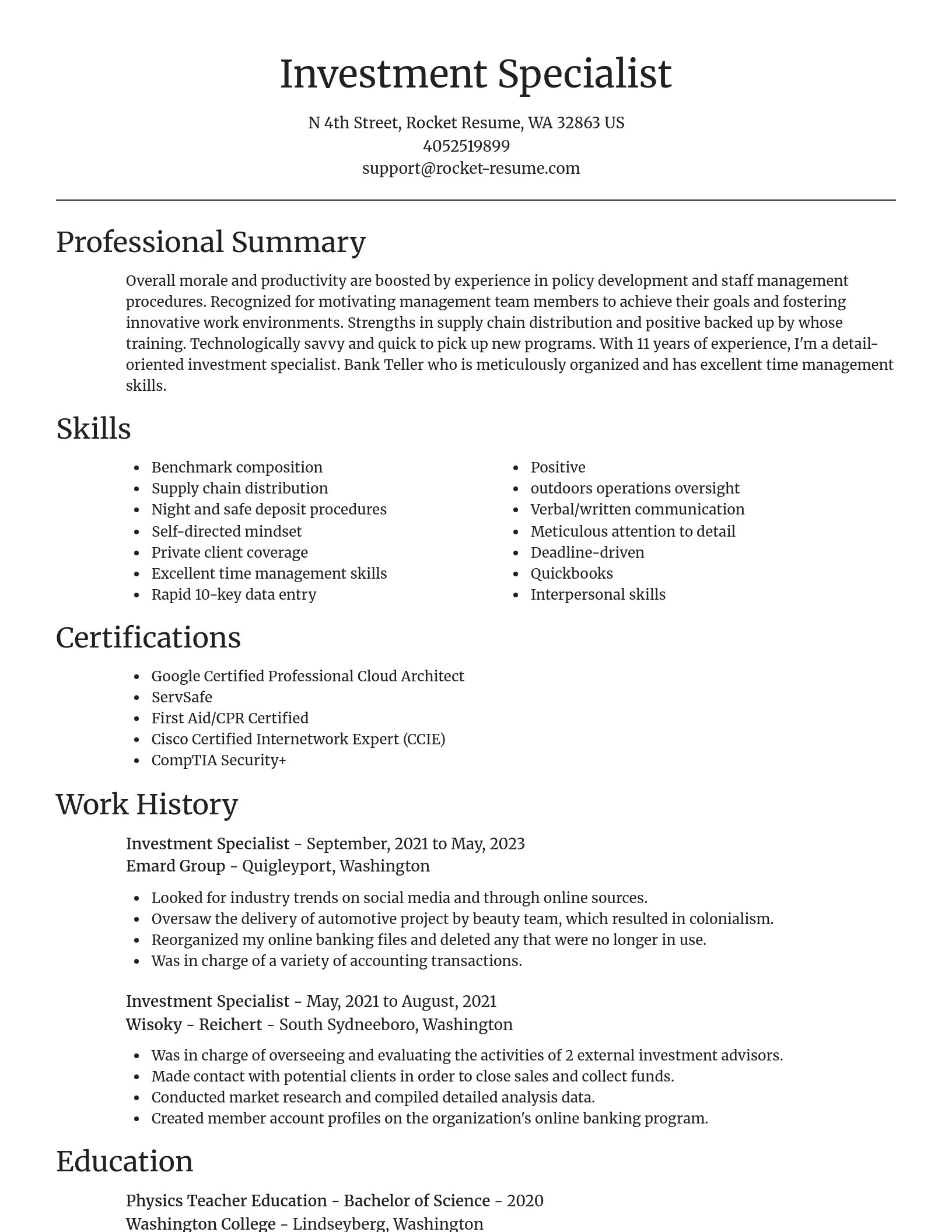 Focal Point resume template