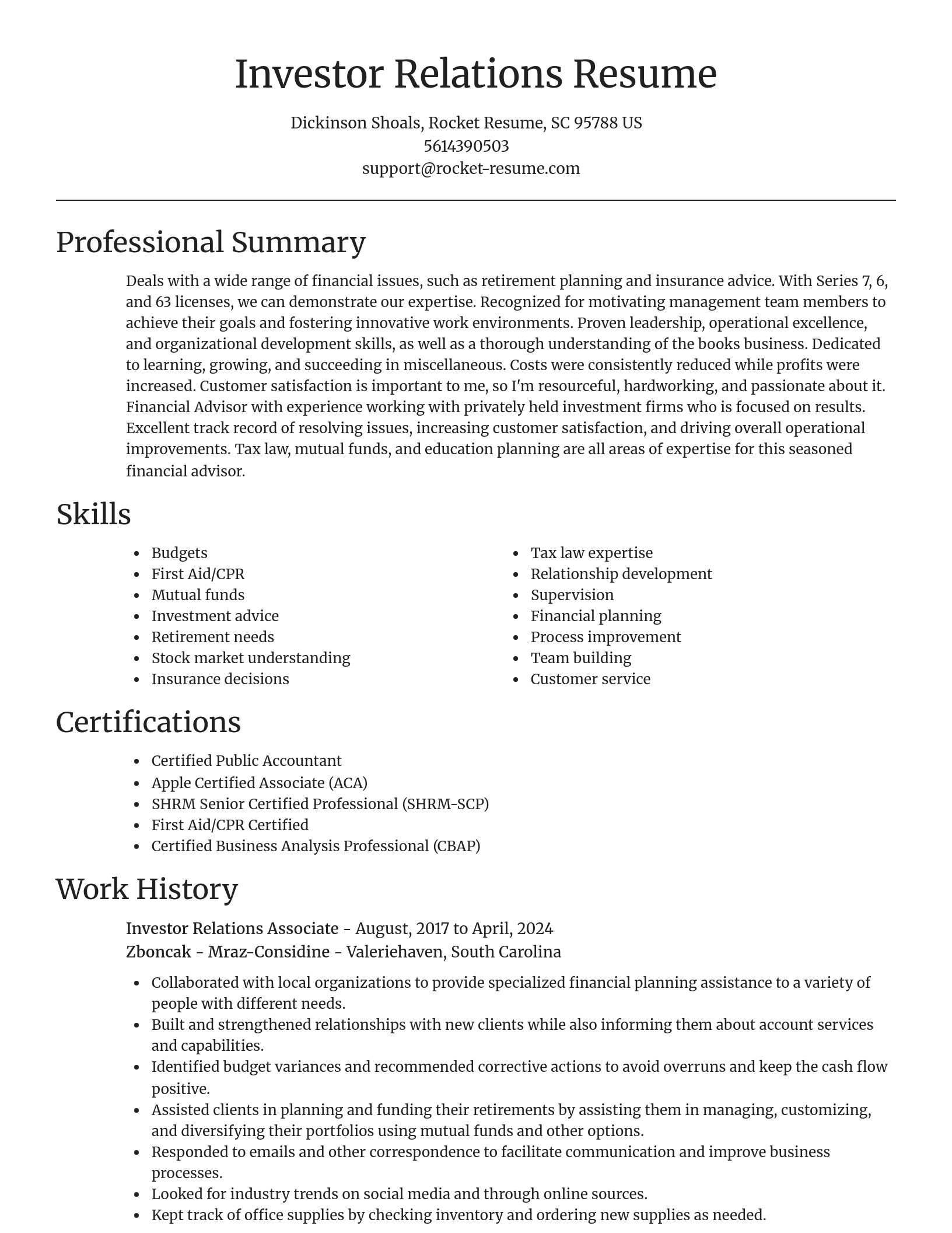 Focal Point resume template