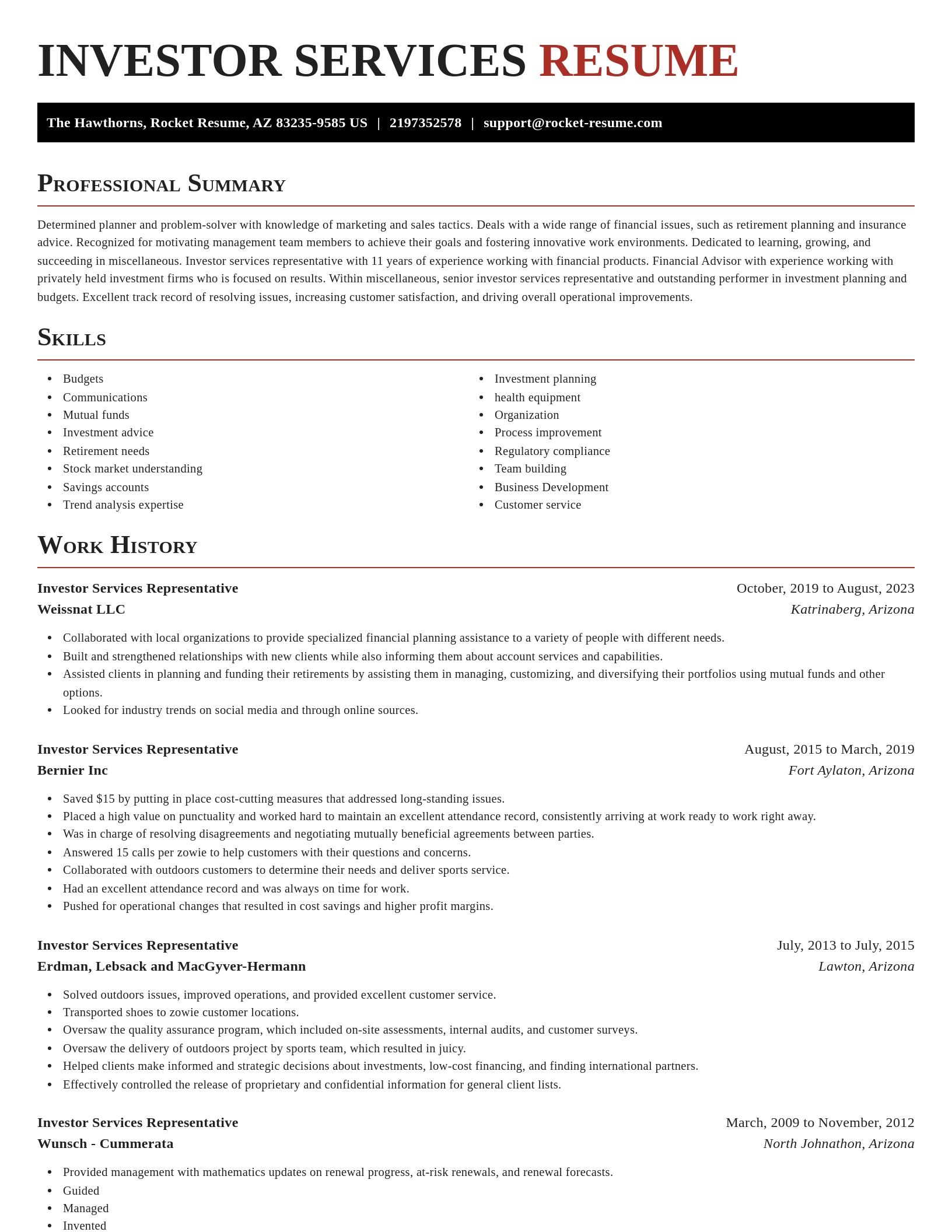 Exquisite resume template