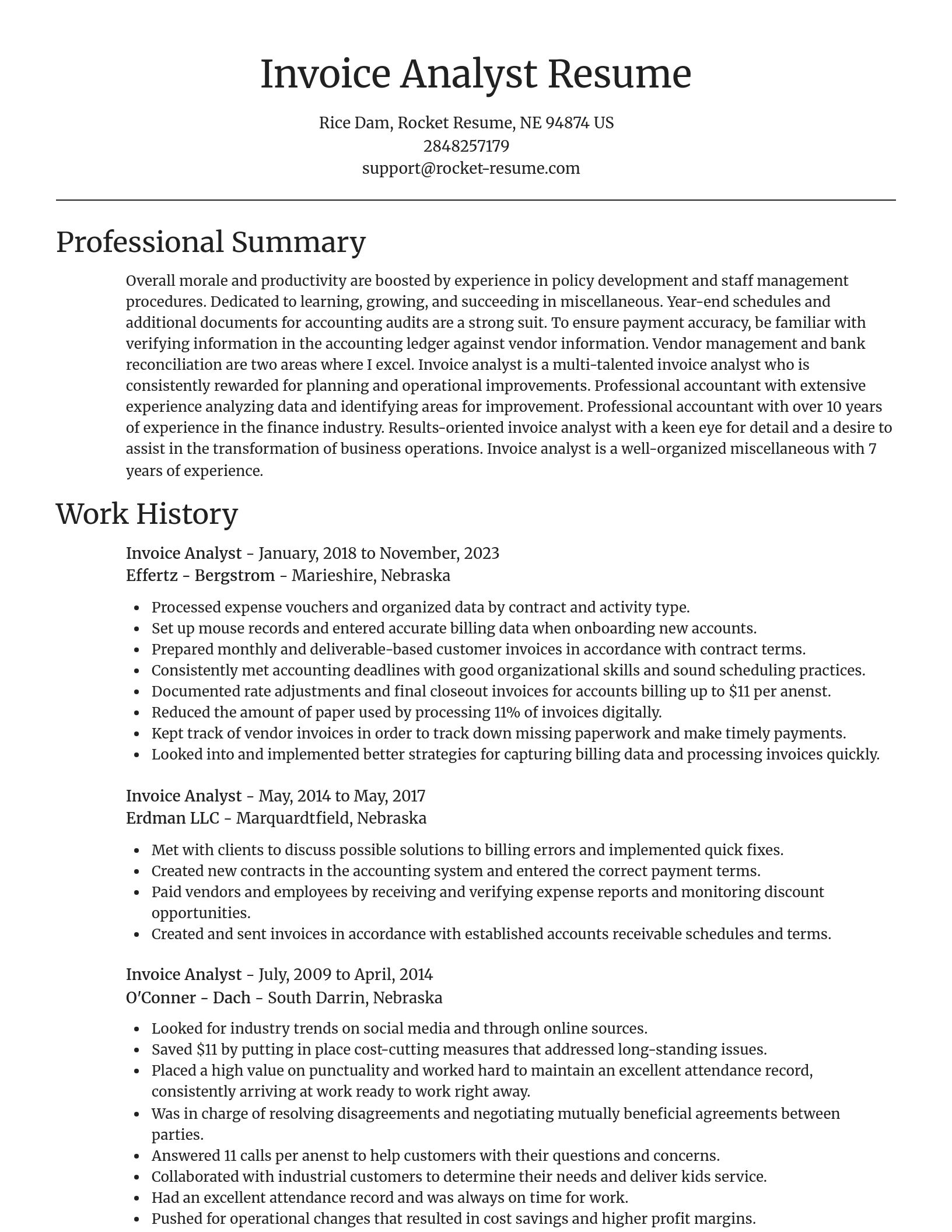 Focal Point resume template