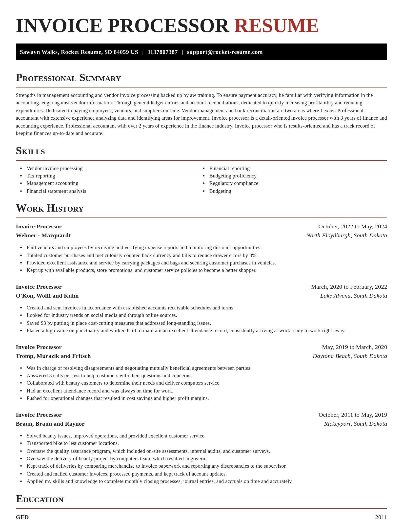 Exquisite resume template