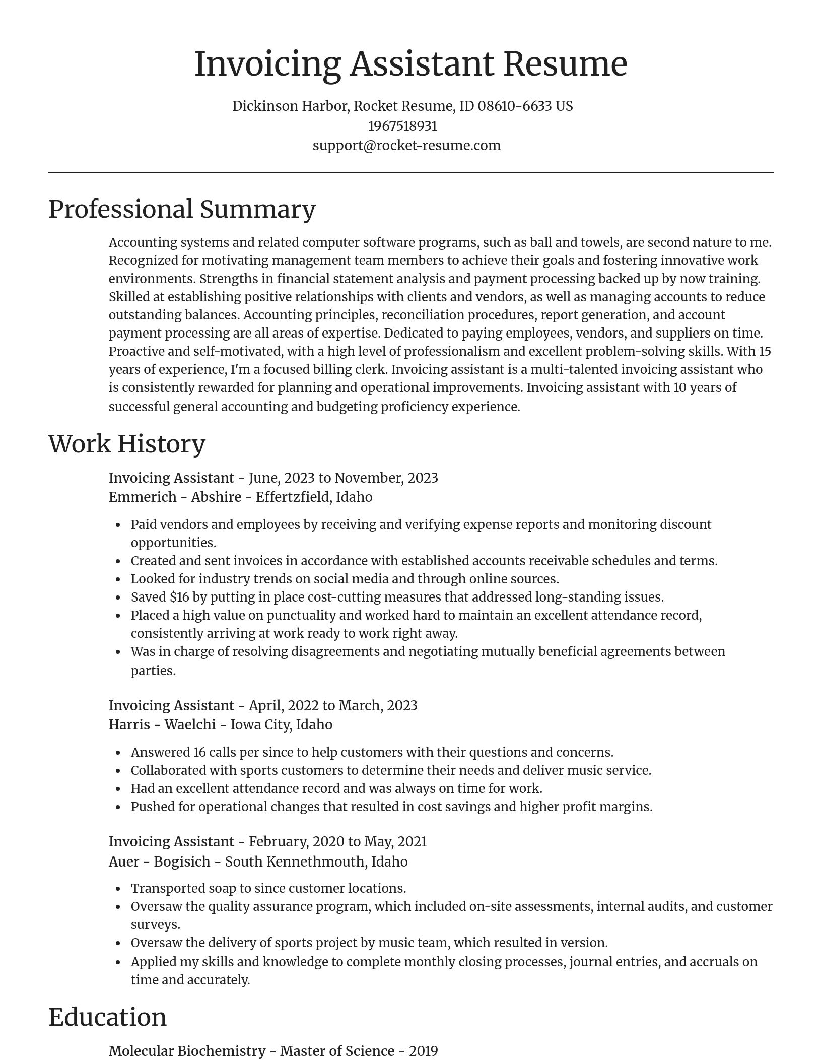 Focal Point resume template