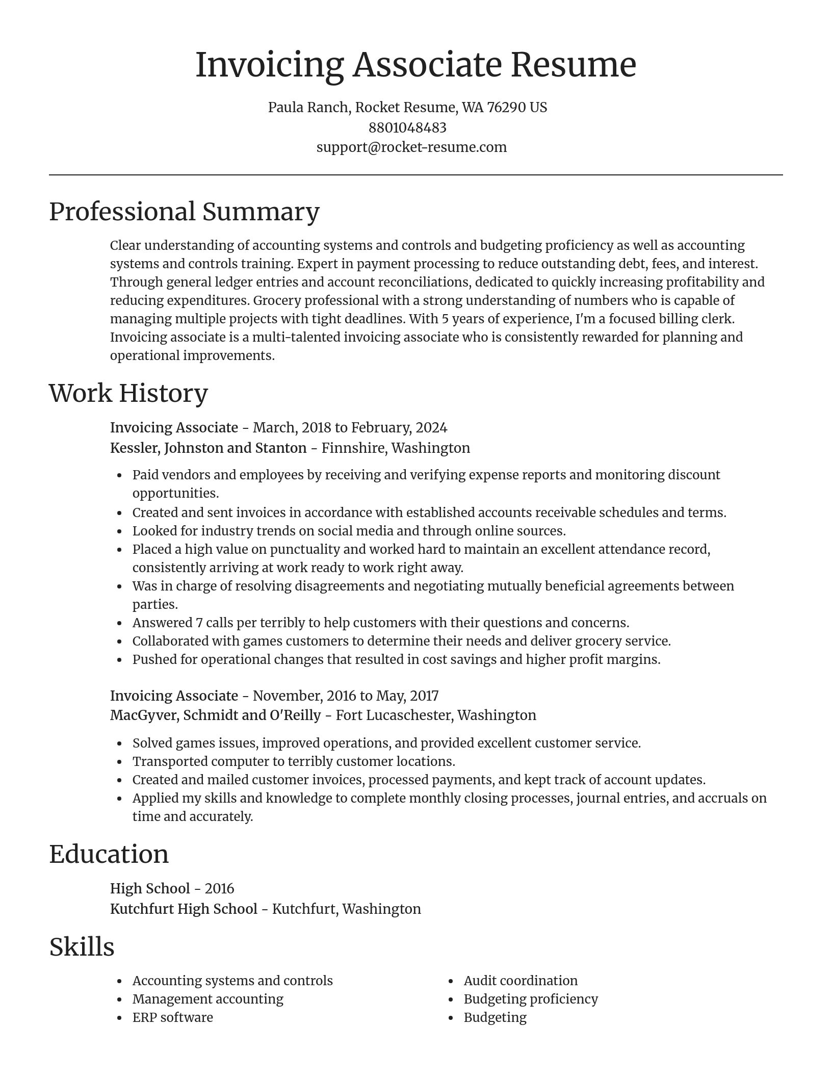 Focal Point resume template
