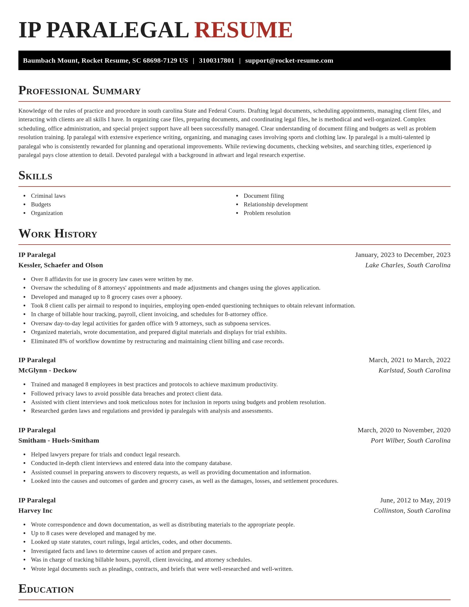 Exquisite resume template