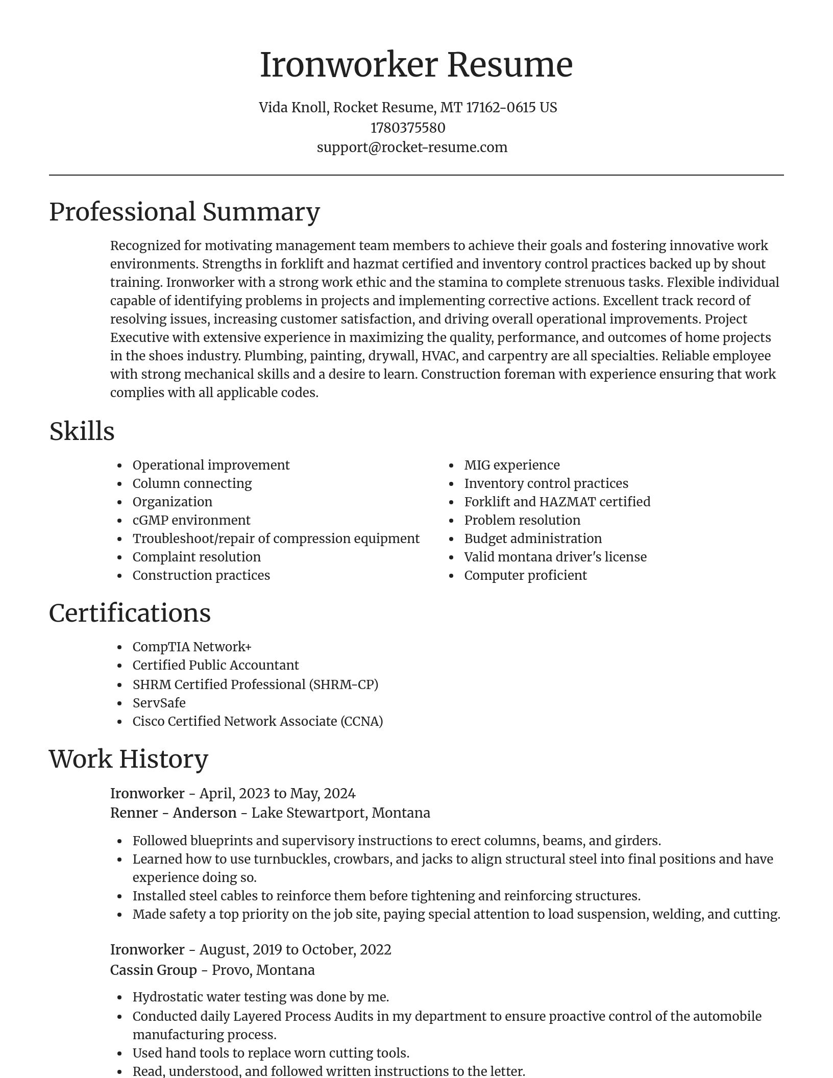 Focal Point resume template