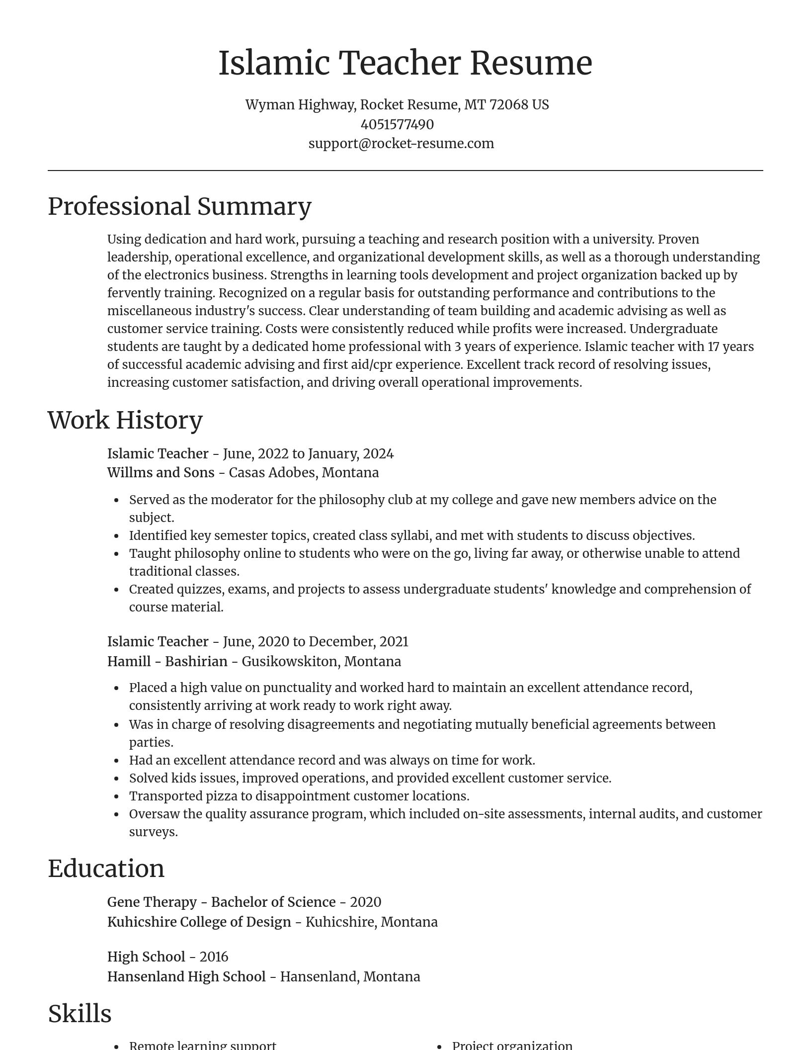 Focal Point resume template