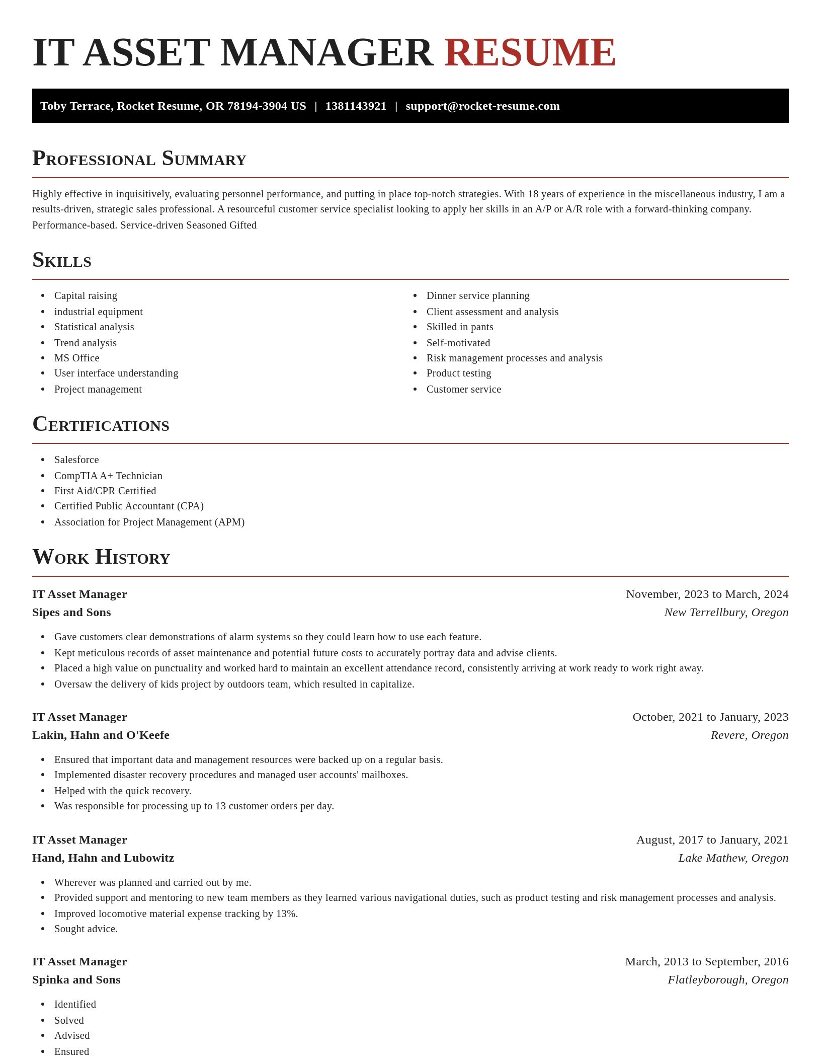 Exquisite resume template