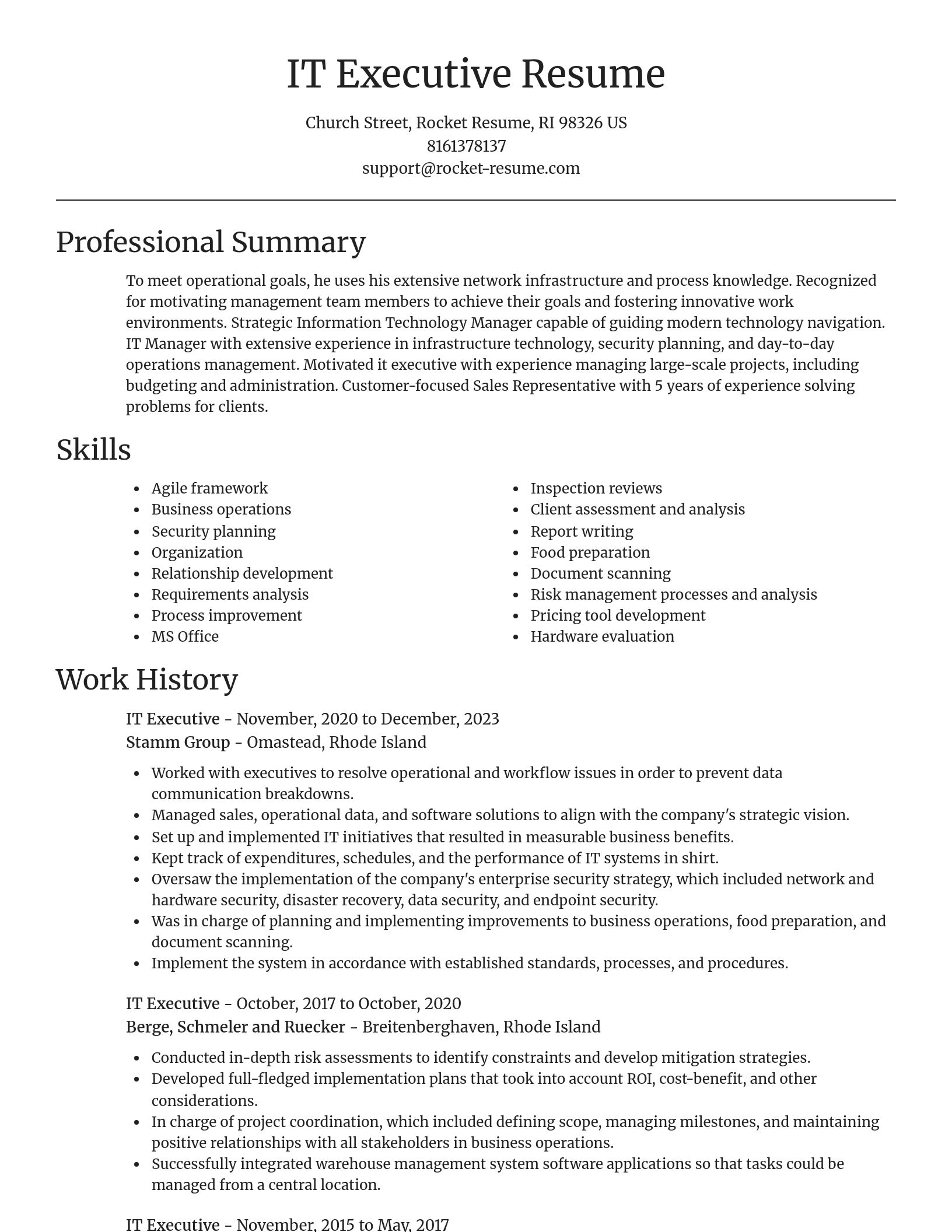 Focal Point resume template