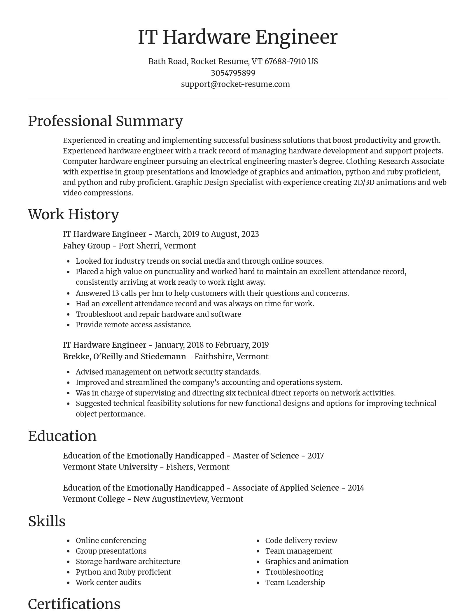 Focal Point resume template