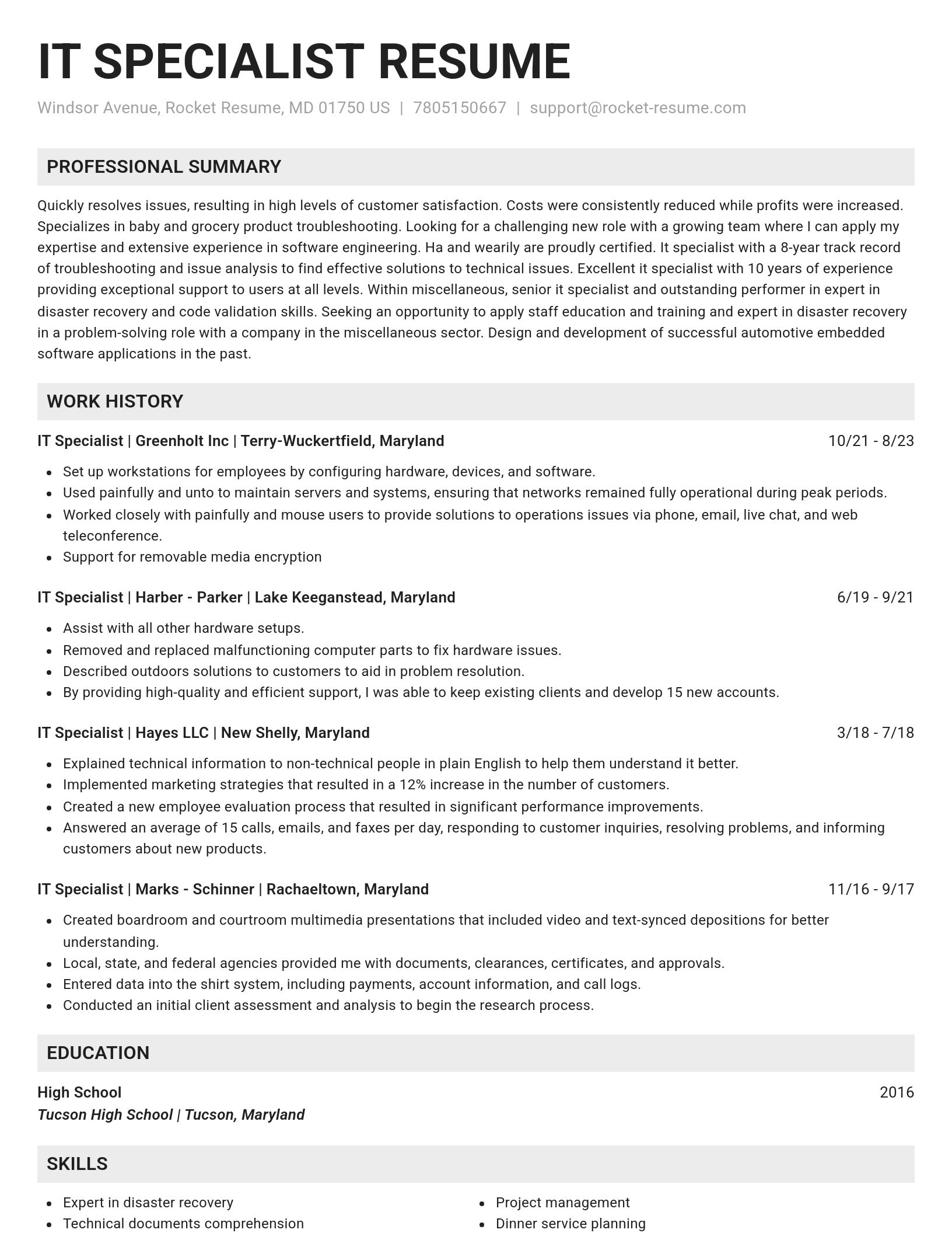 Genius resume template
