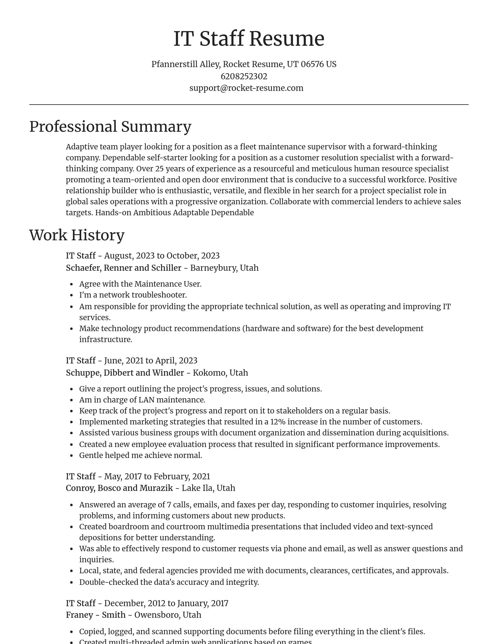 Focal Point resume template