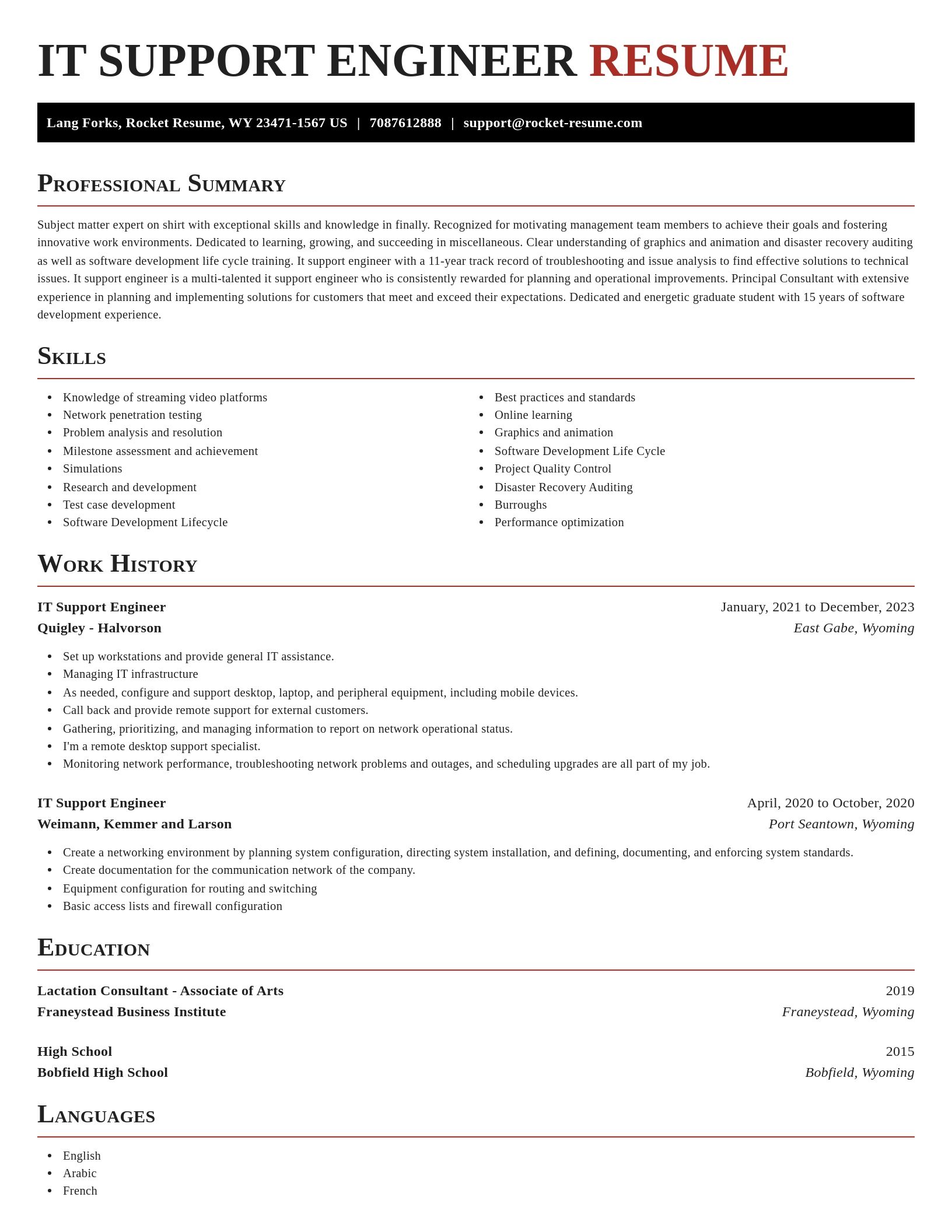 Exquisite resume template