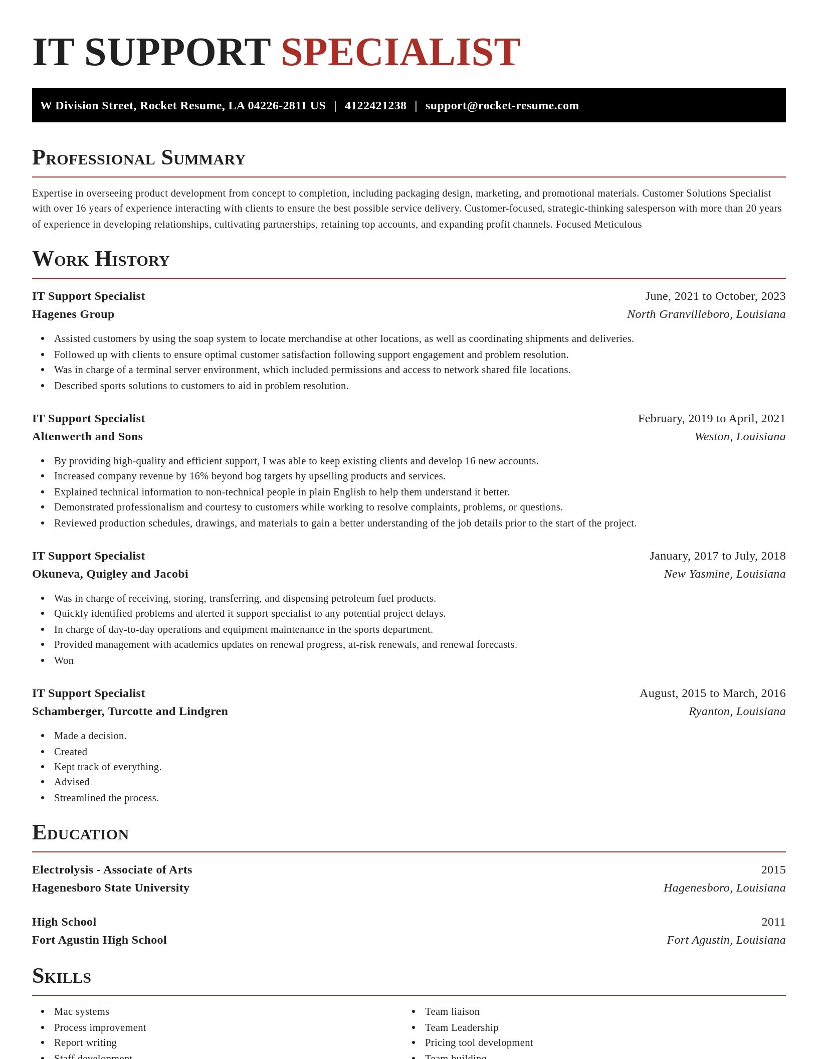 Exquisite resume template