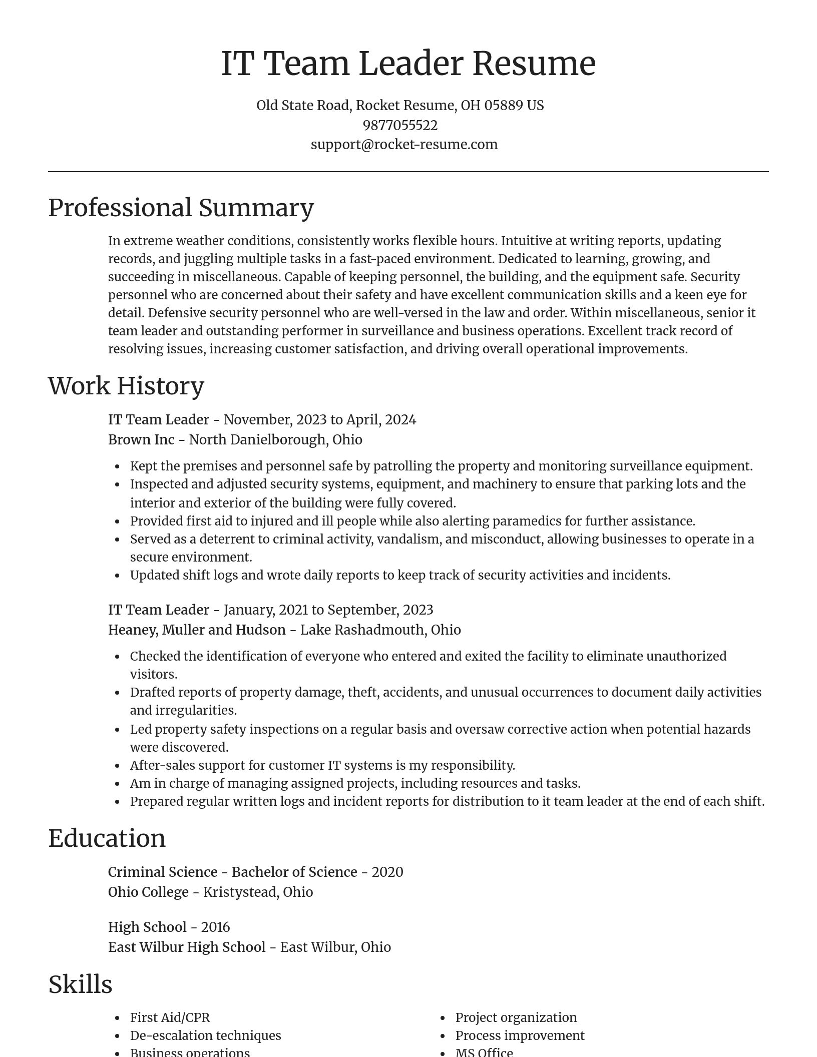 Focal Point resume template